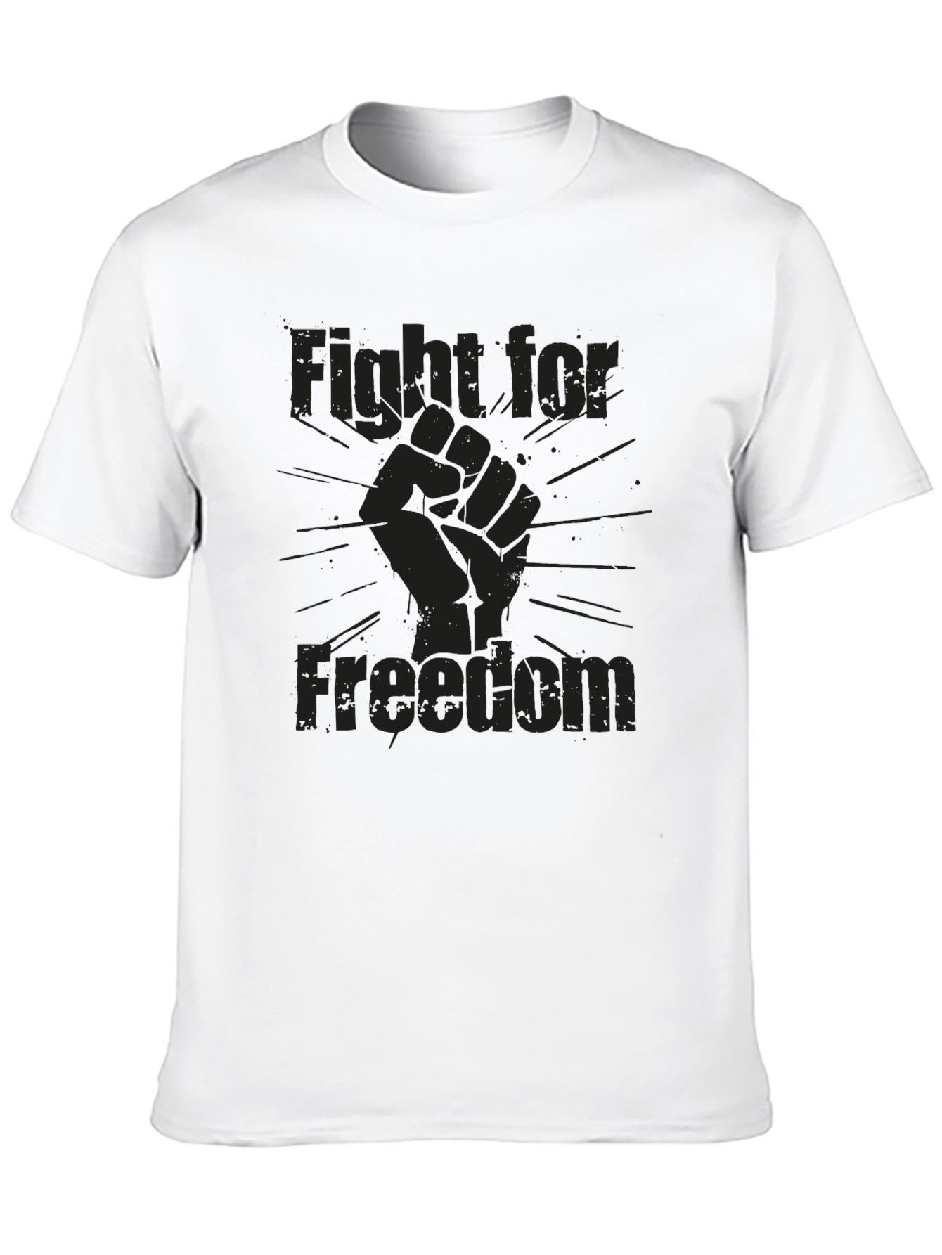 Fight For Freedom Black Graphic Tee