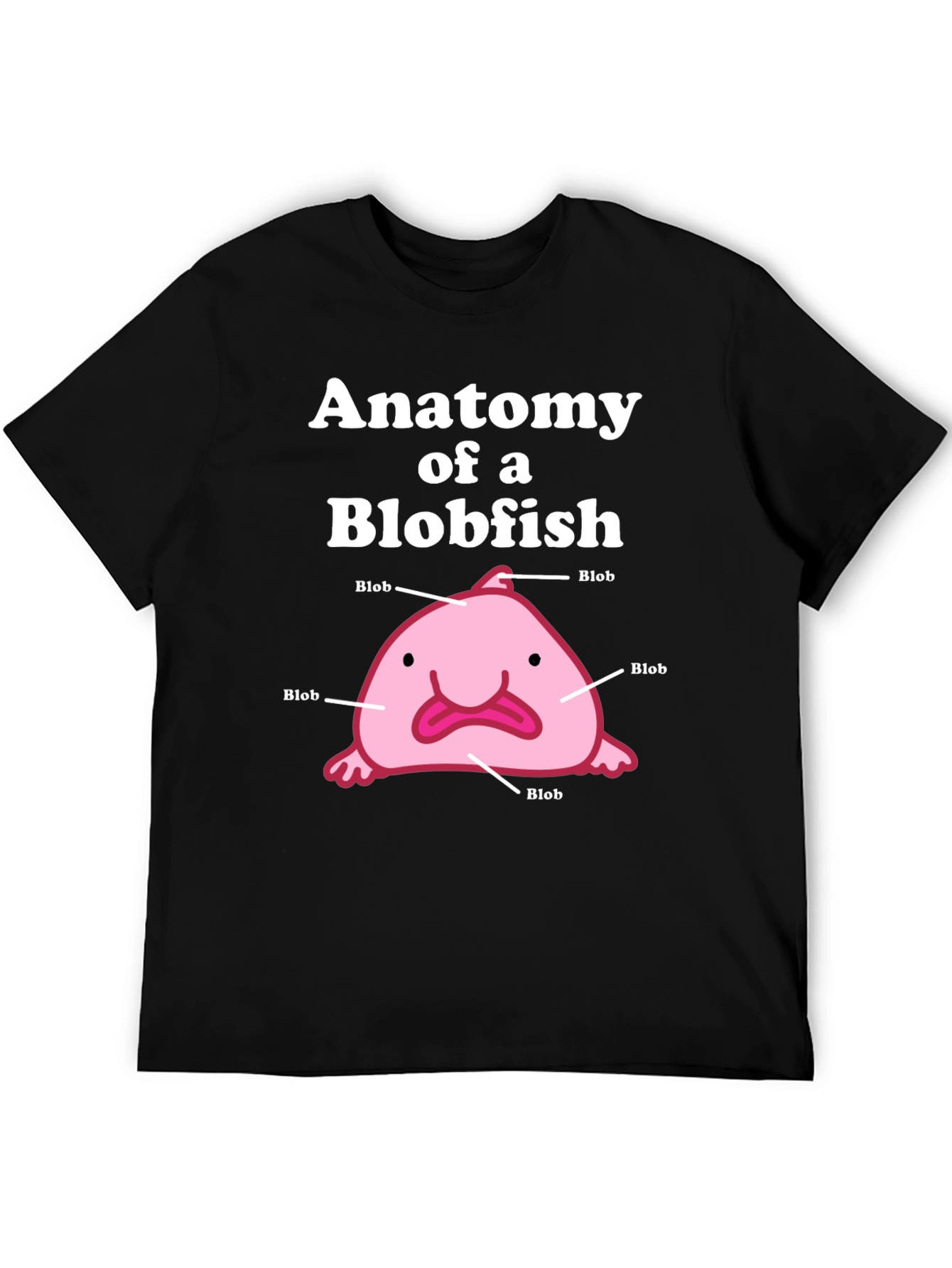 Anatomy of a Blobfish Graphic T-Shirt
