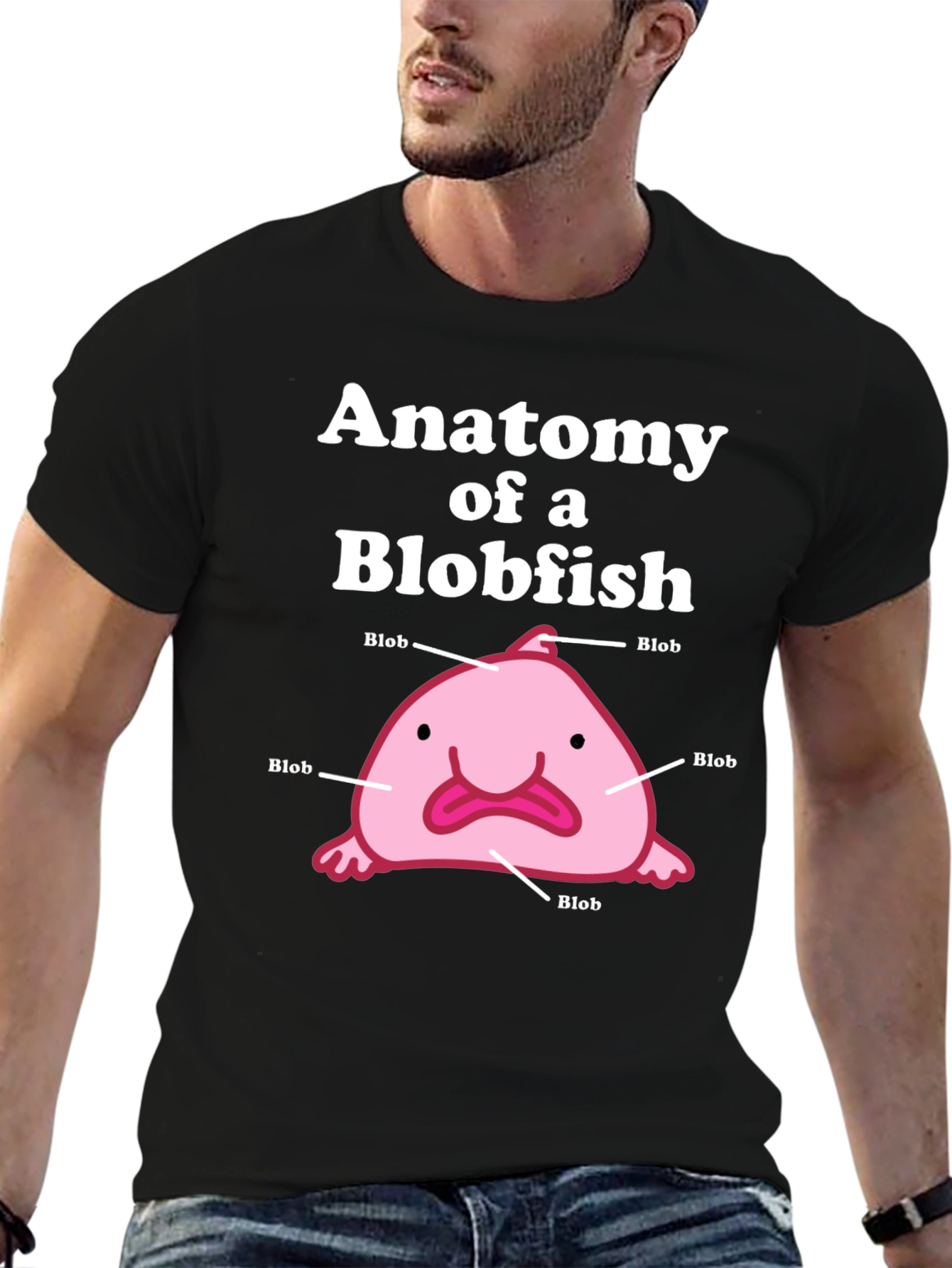 Anatomy of a Blobfish Graphic T-Shirt
