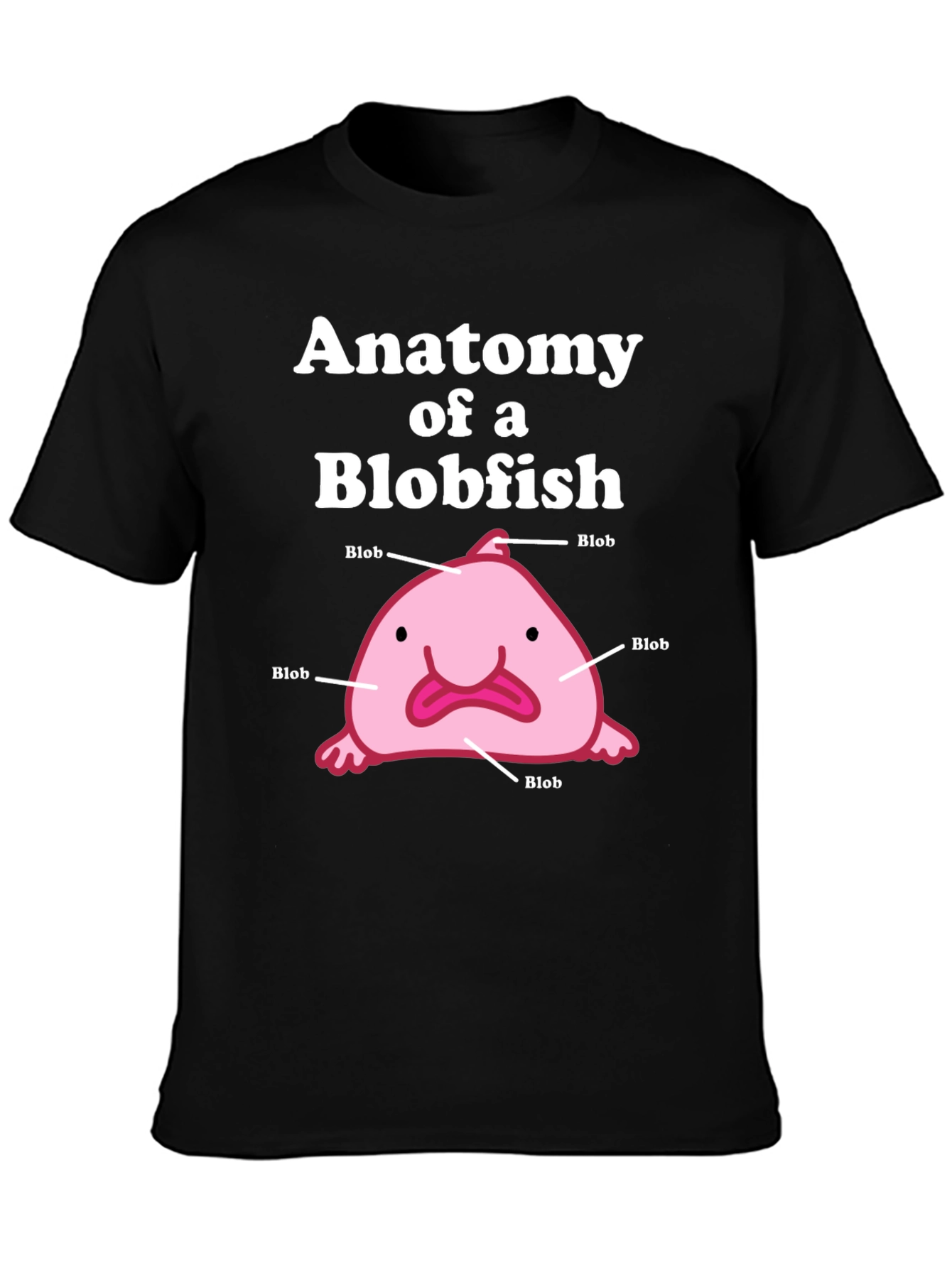 Anatomy of a Blobfish Graphic T-Shirt