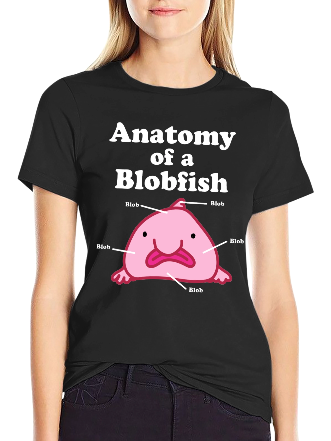 Anatomy of a Blobfish Graphic T-Shirt