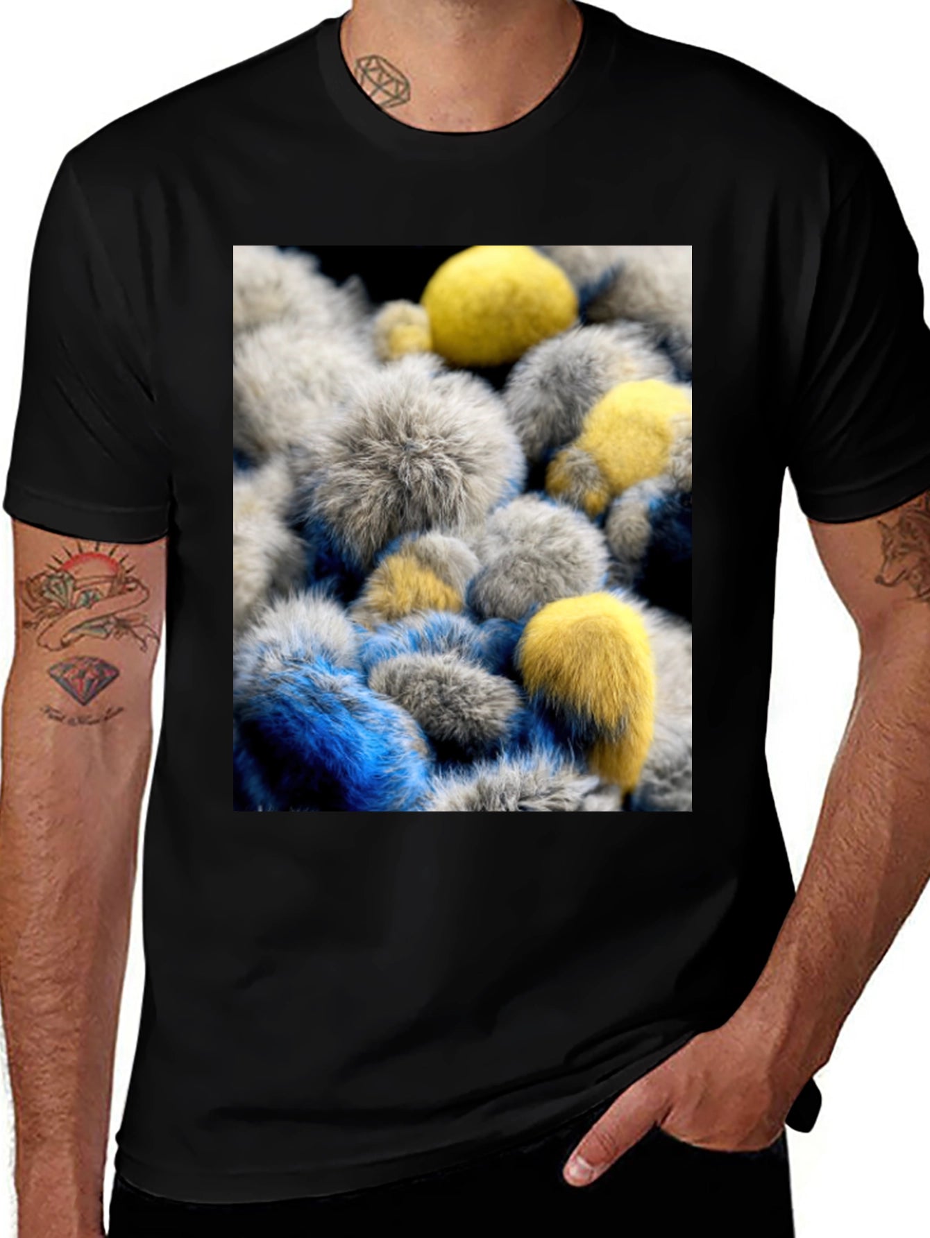 Abstract Furry Ball T-Shirt