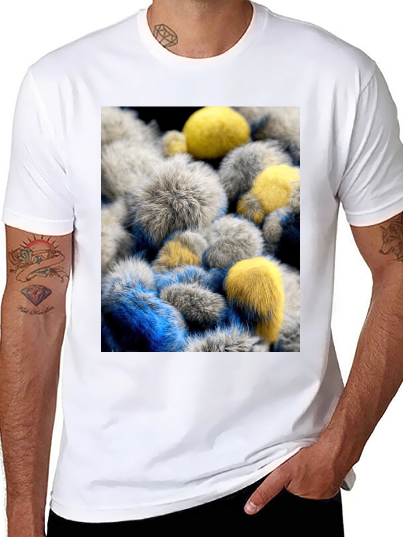 Abstract Furry Ball T-Shirt