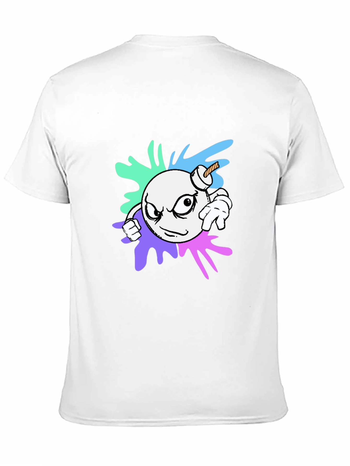 Bomb Graphic Print T-Shirt - Black
