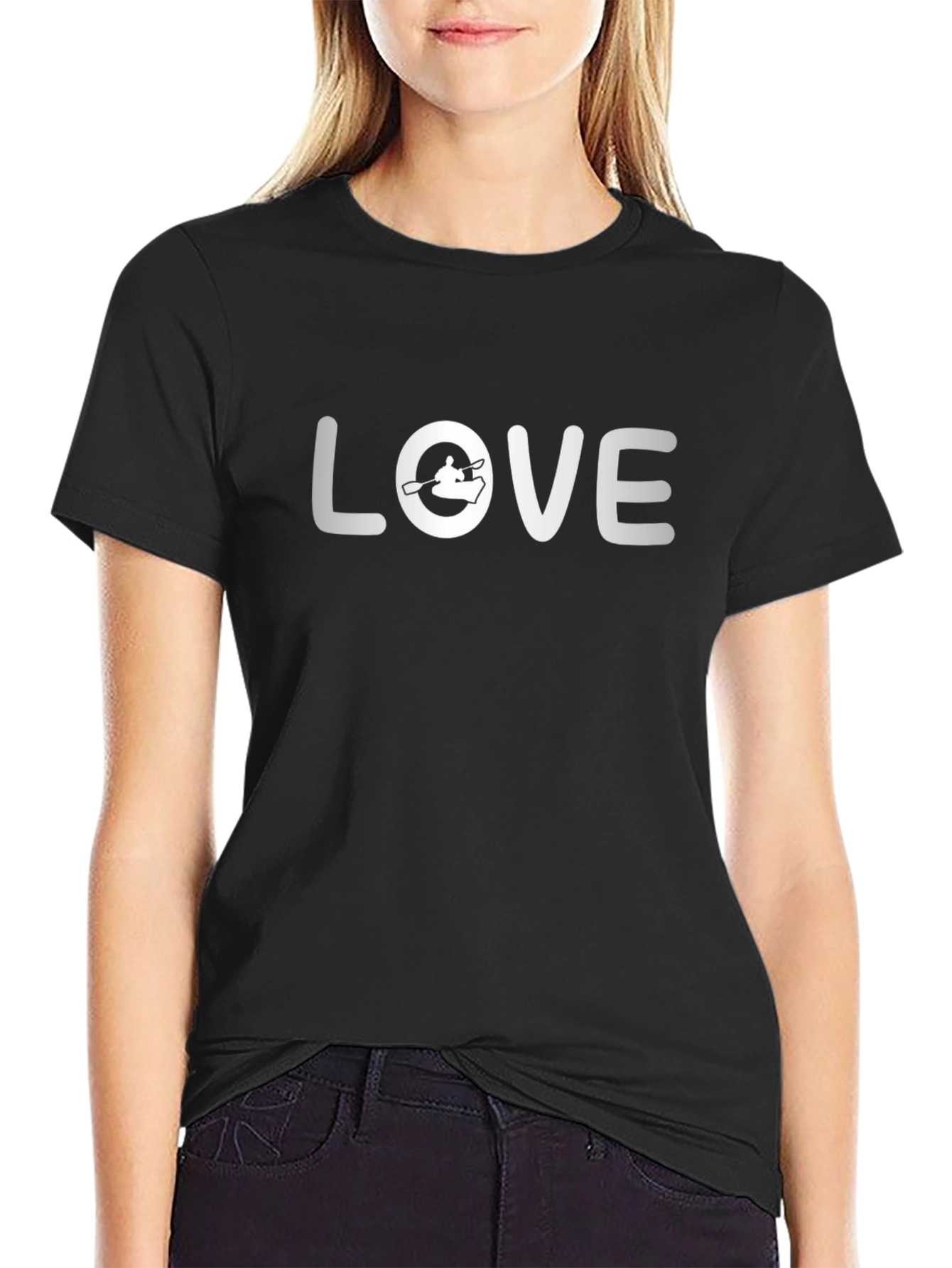 Love Boating T-Shirt - Black Crew Neck Tee