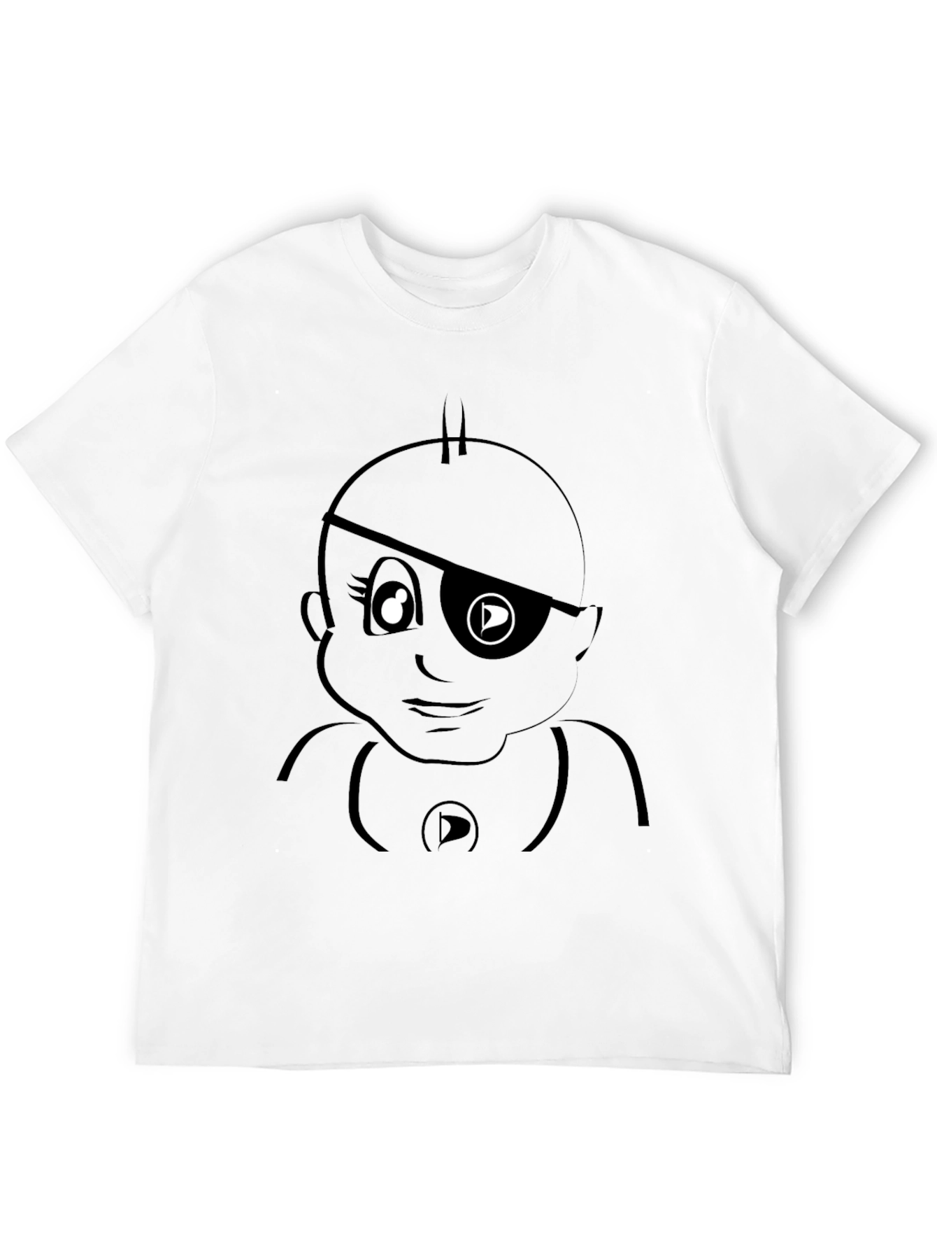 Pirate Baby Graphic Black T-Shirt