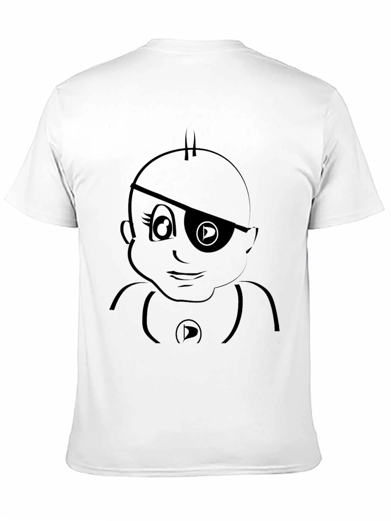 Pirate Baby Graphic Black T-Shirt