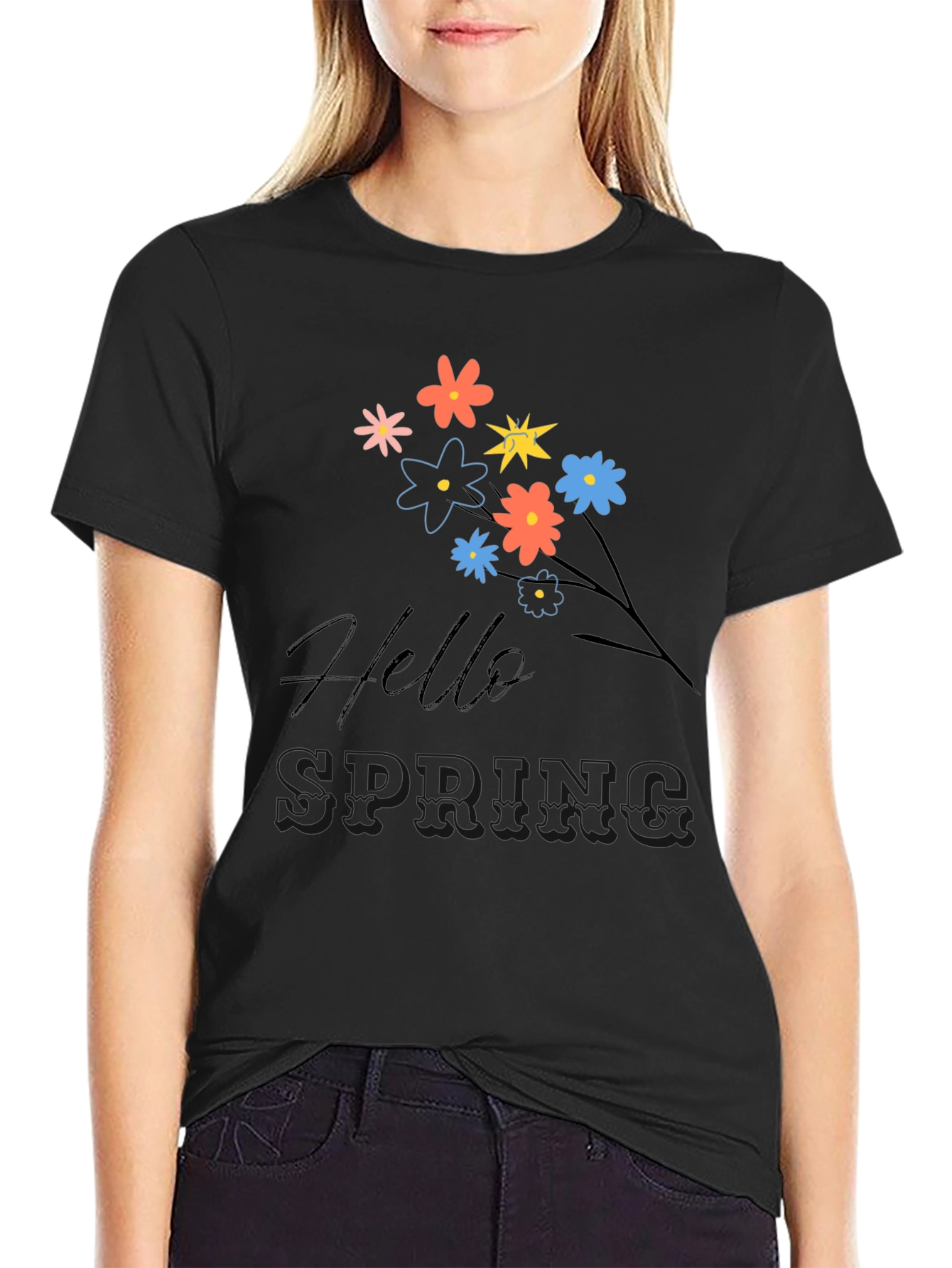 Hello Spring Graphic T-Shirt