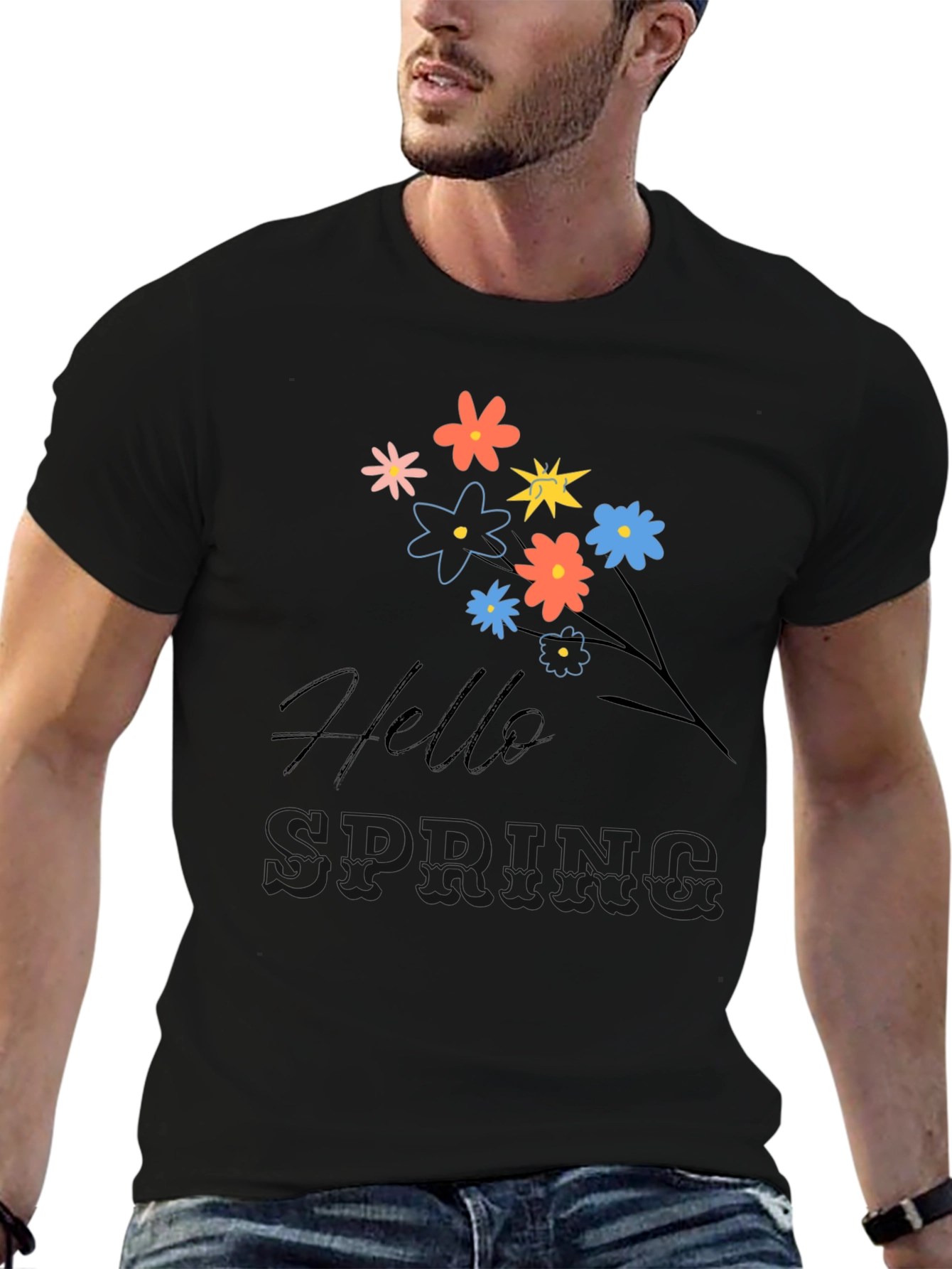 Hello Spring Graphic T-Shirt