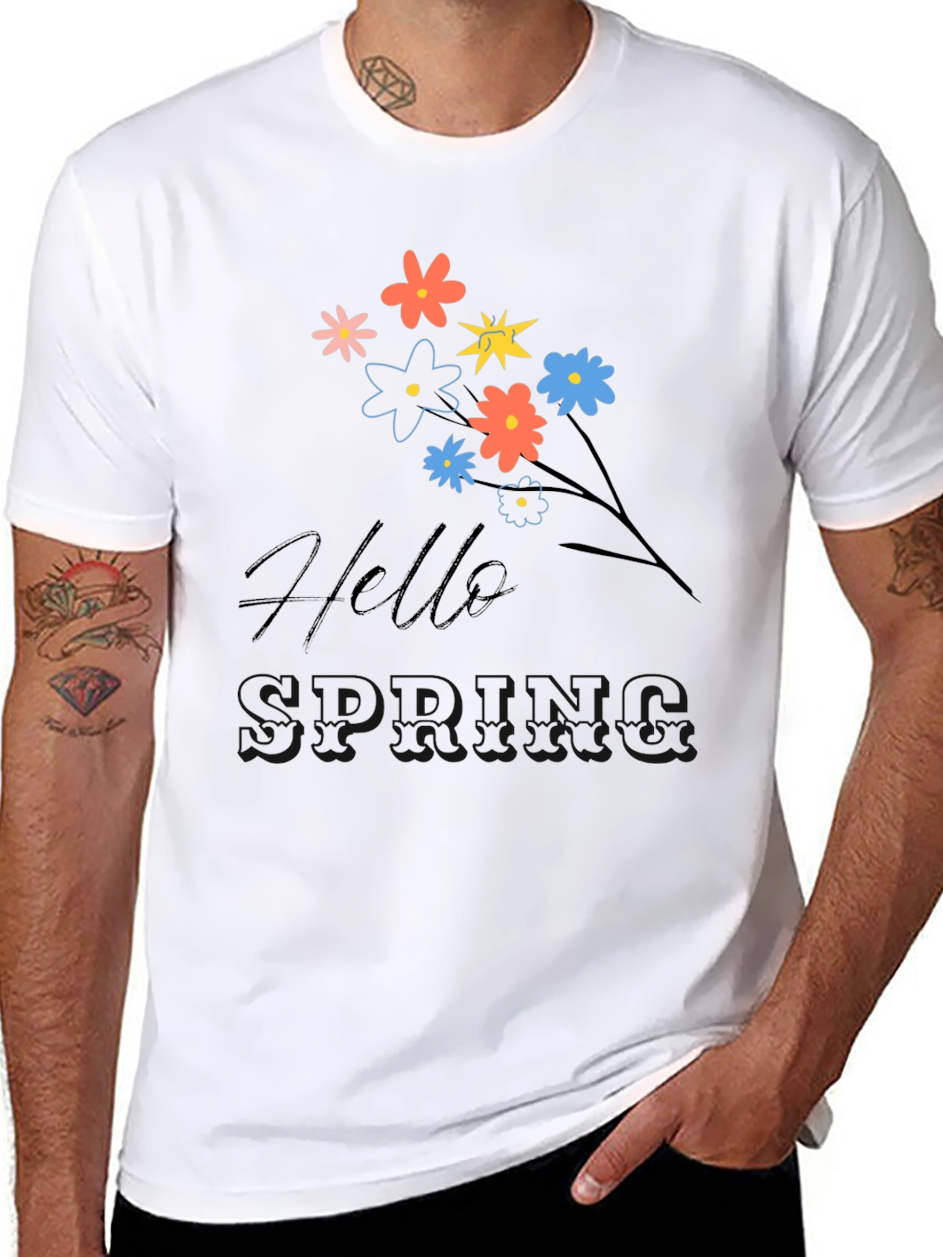 Hello Spring Graphic T-Shirt