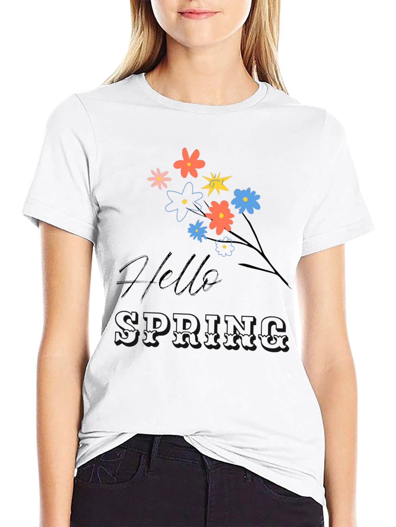 Hello Spring Graphic T-Shirt