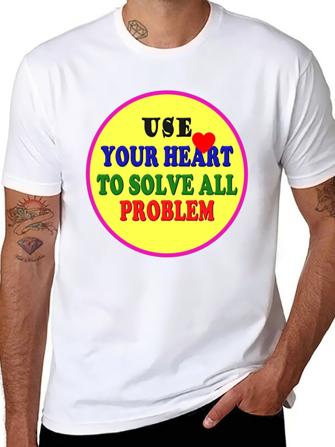 Use Your Heart T-Shirt - Solve All Problems