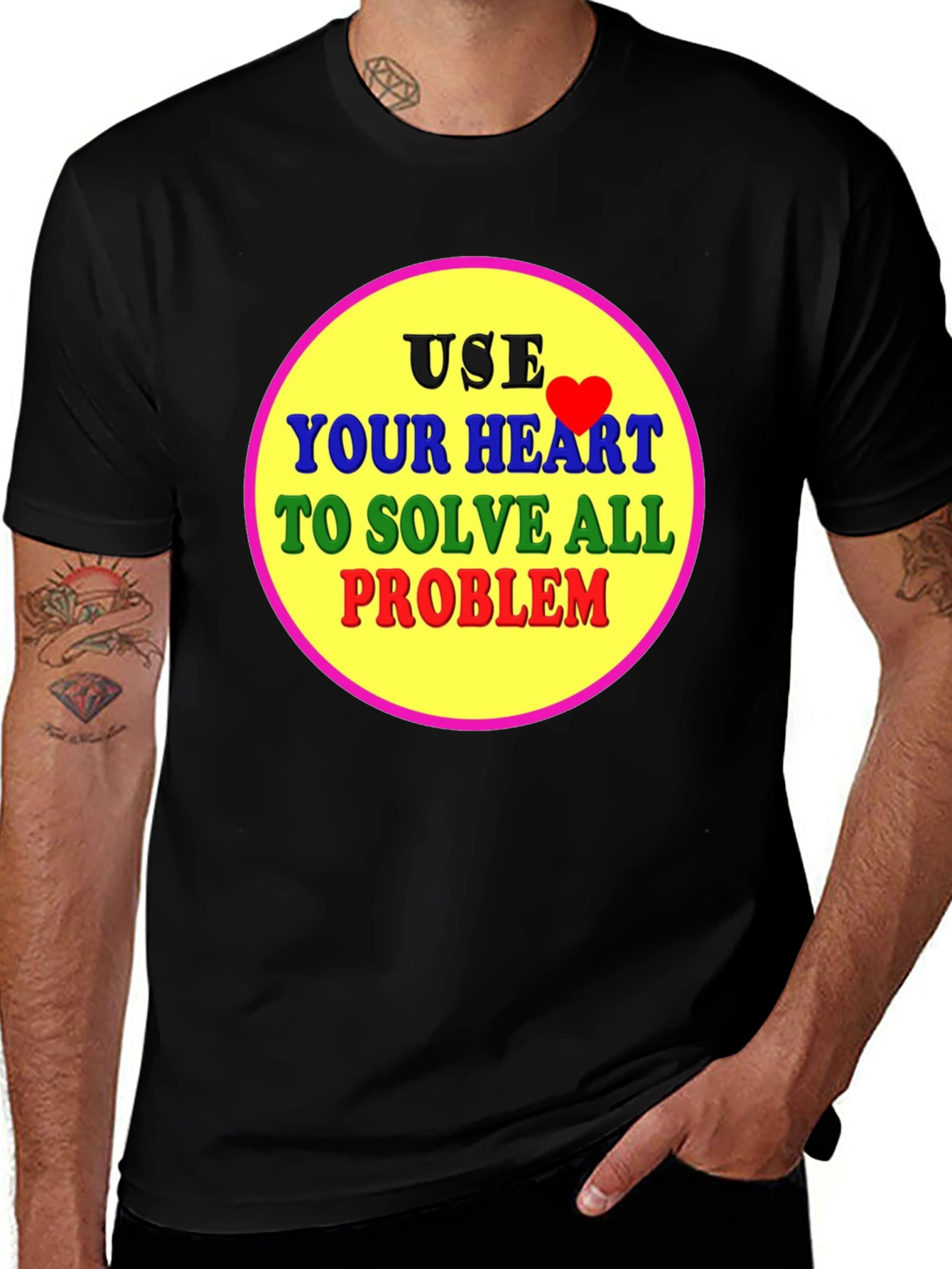 Use Your Heart T-Shirt - Solve All Problems