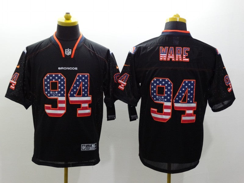 Men's Denver Broncos DeMarcus Ware #94 Black Game Player Jerseys