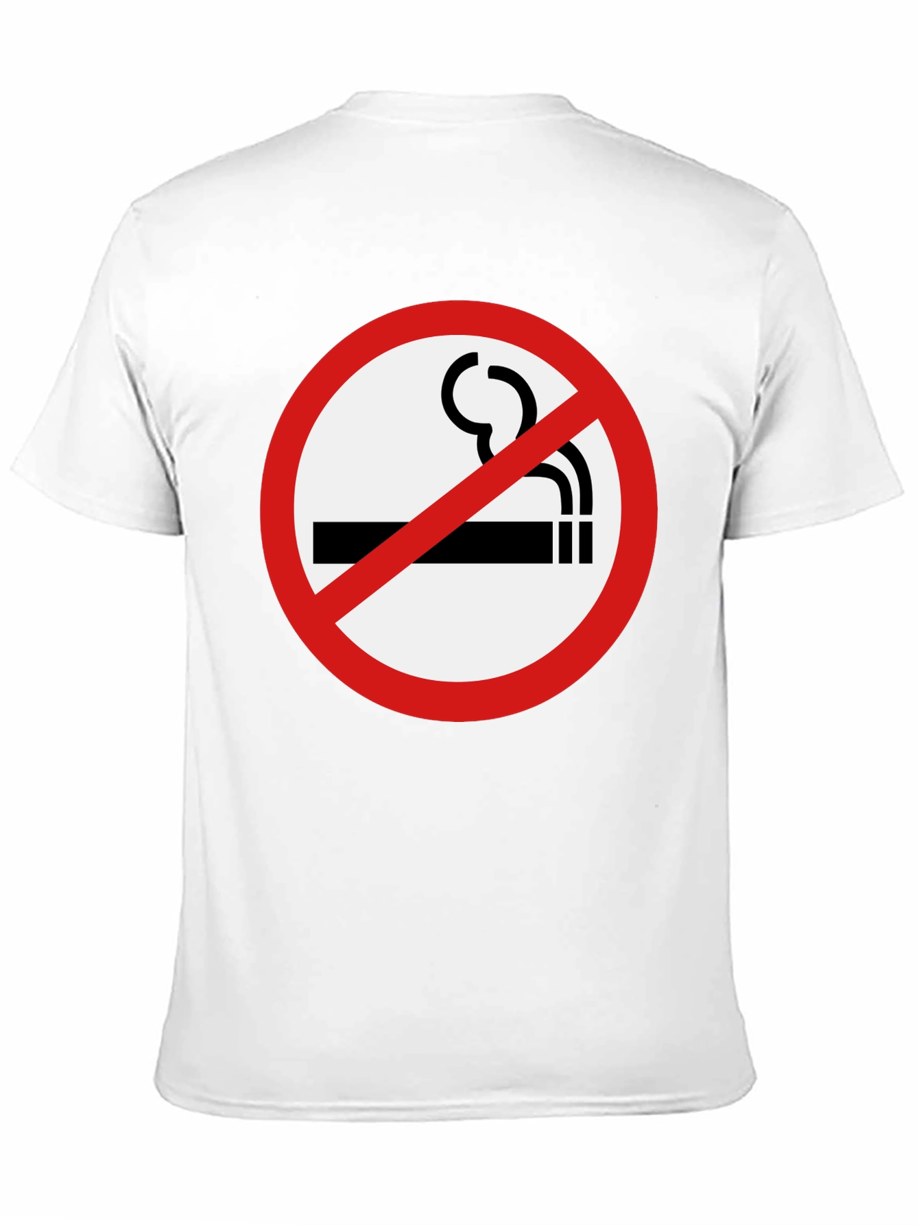 No Smoking Graphic Tee - Stylish Black T-Shirt