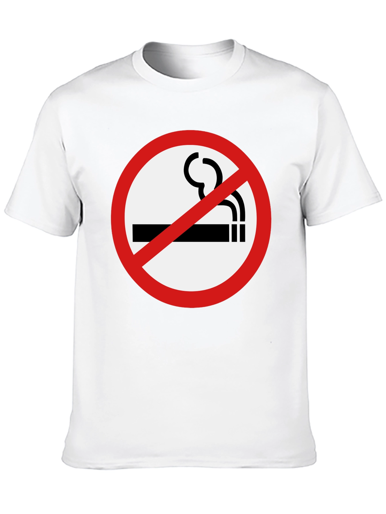 No Smoking Graphic Tee - Stylish Black T-Shirt