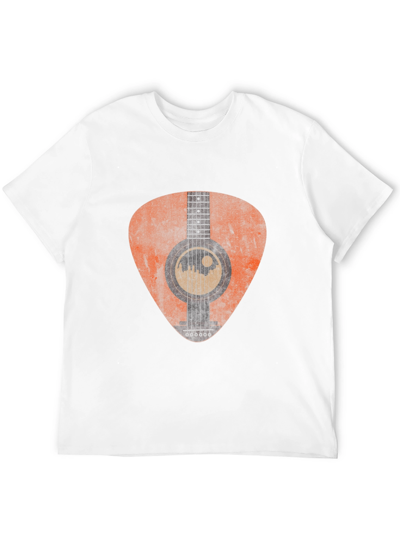 Acoustic Guitar Pick Graphic Tee - Black