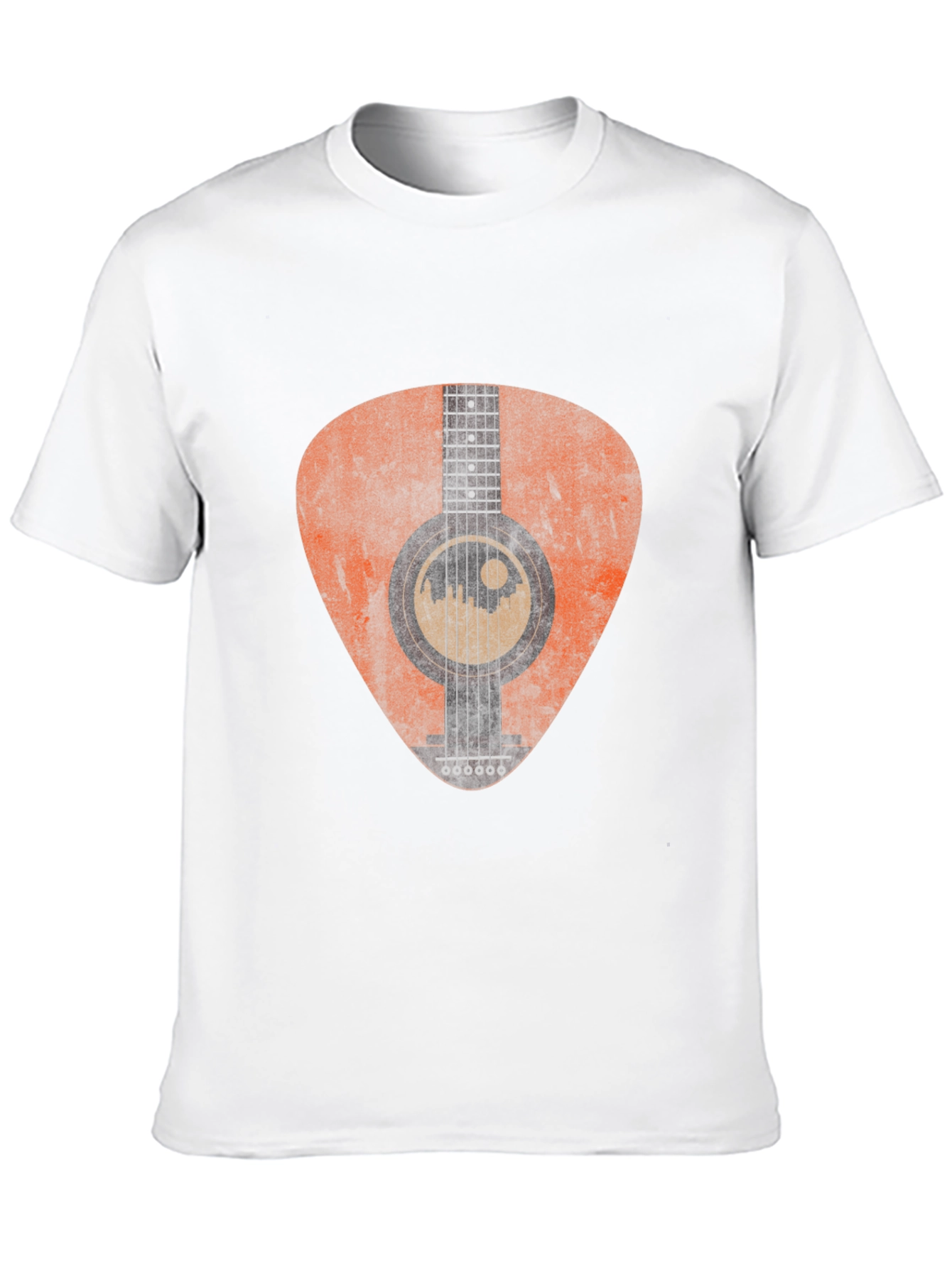 Acoustic Guitar Pick Graphic Tee - Black