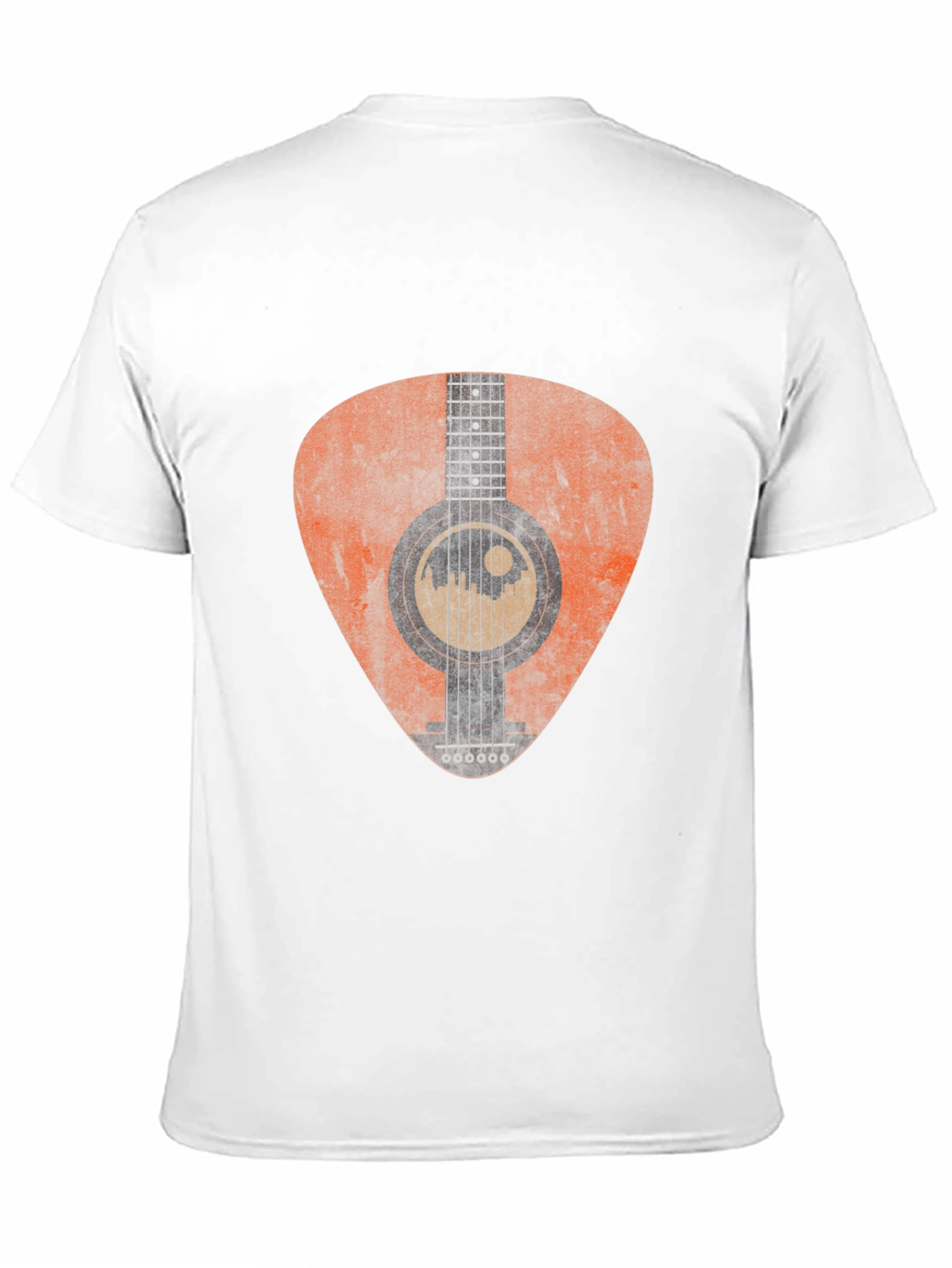 Acoustic Guitar Pick Graphic Tee - Black