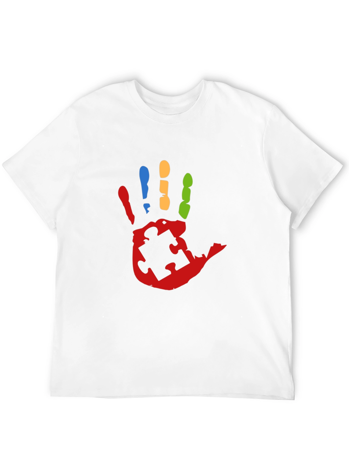 Autism Awareness Handprint Tee - Black