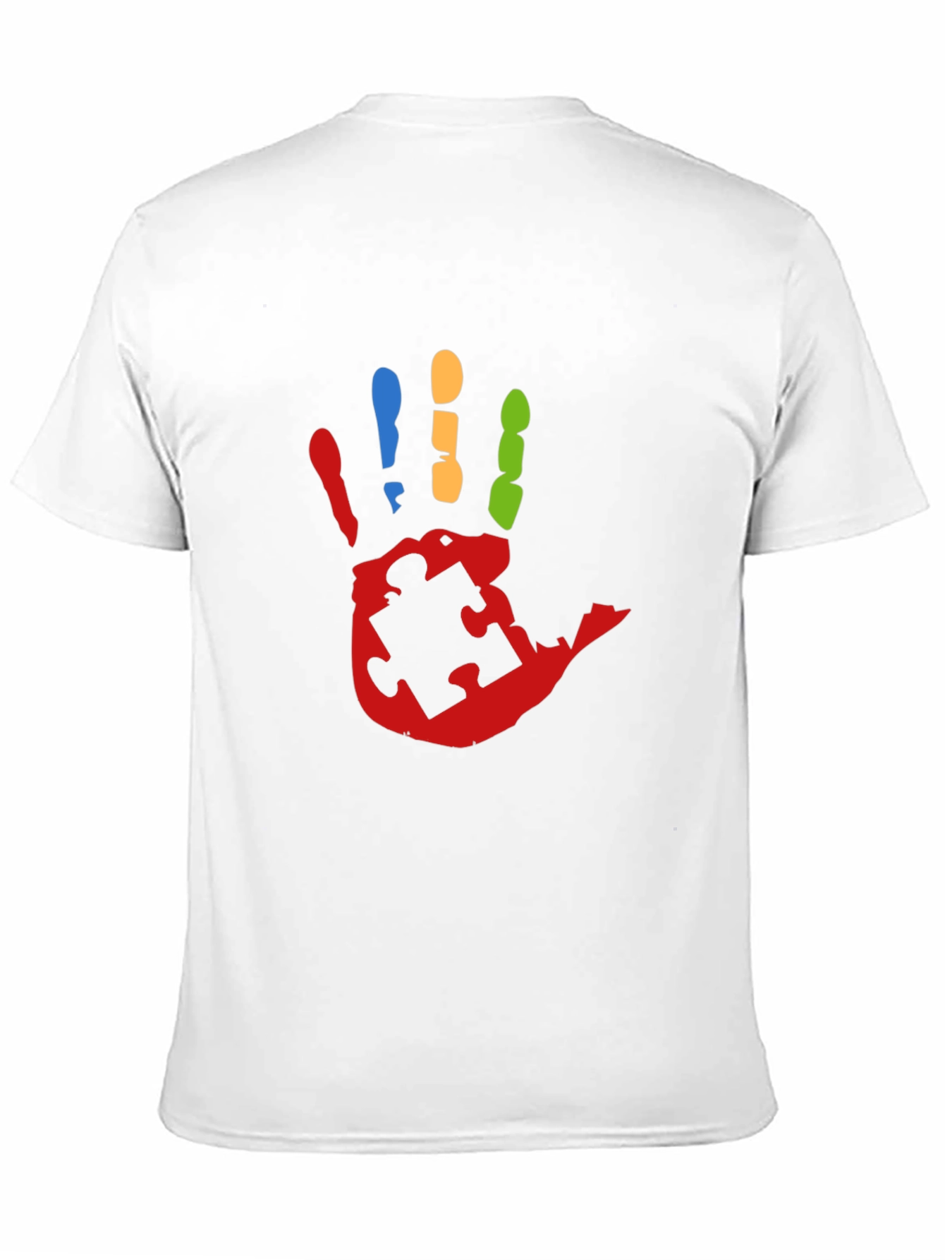 Autism Awareness Handprint Tee - Black