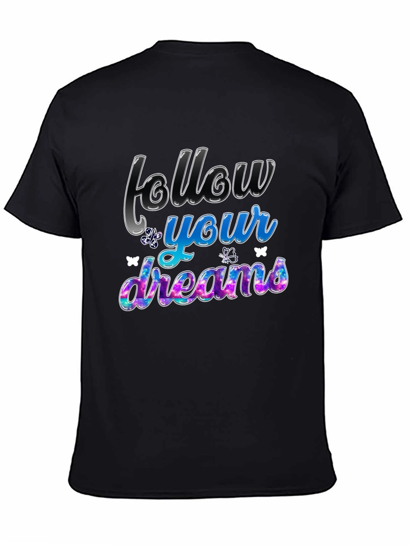 Follow Your Dreams Graphic Tee - Black