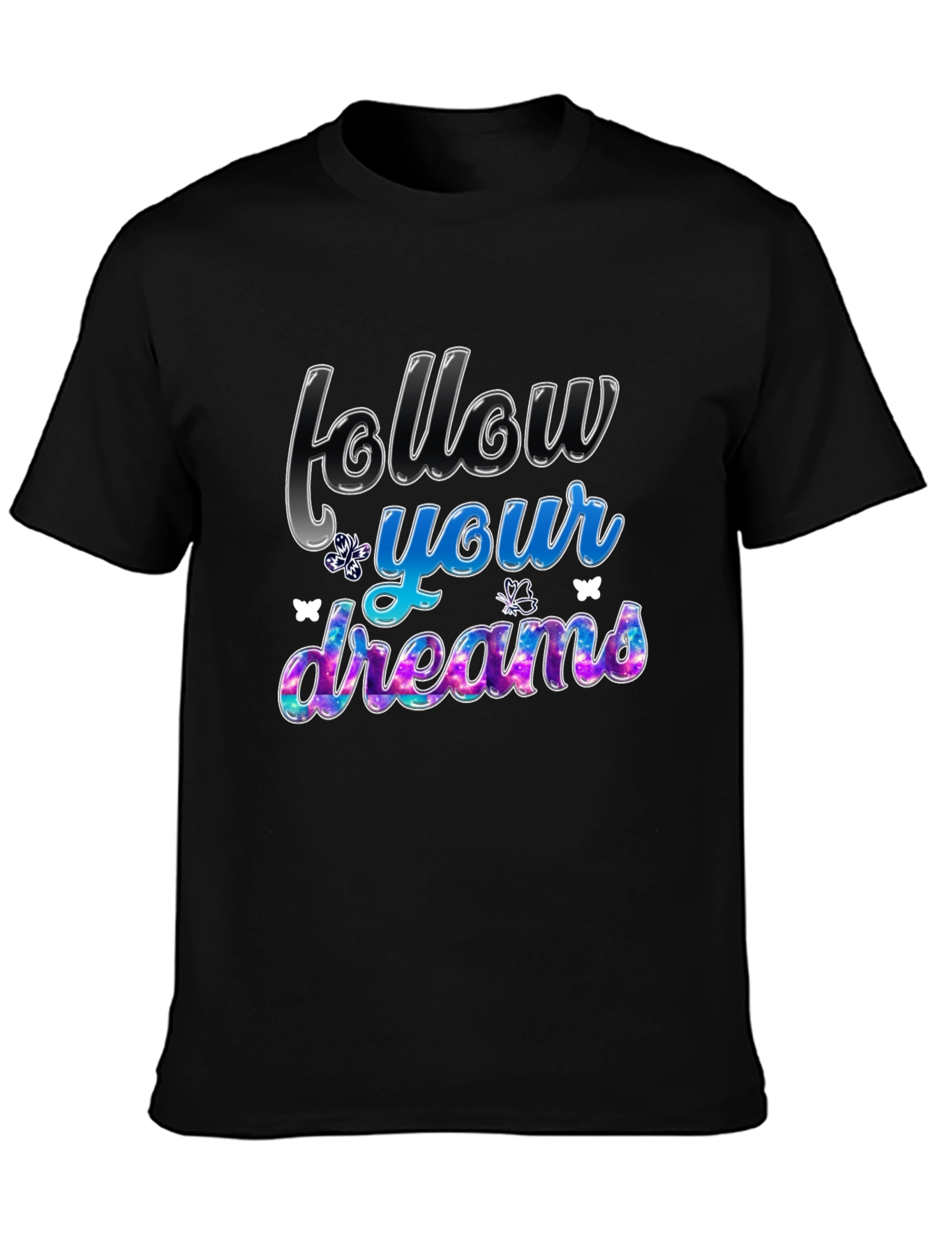 Follow Your Dreams Graphic Tee - Black
