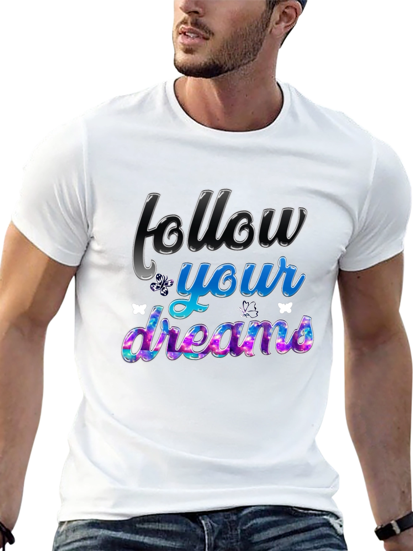 Follow Your Dreams Graphic Tee - Black