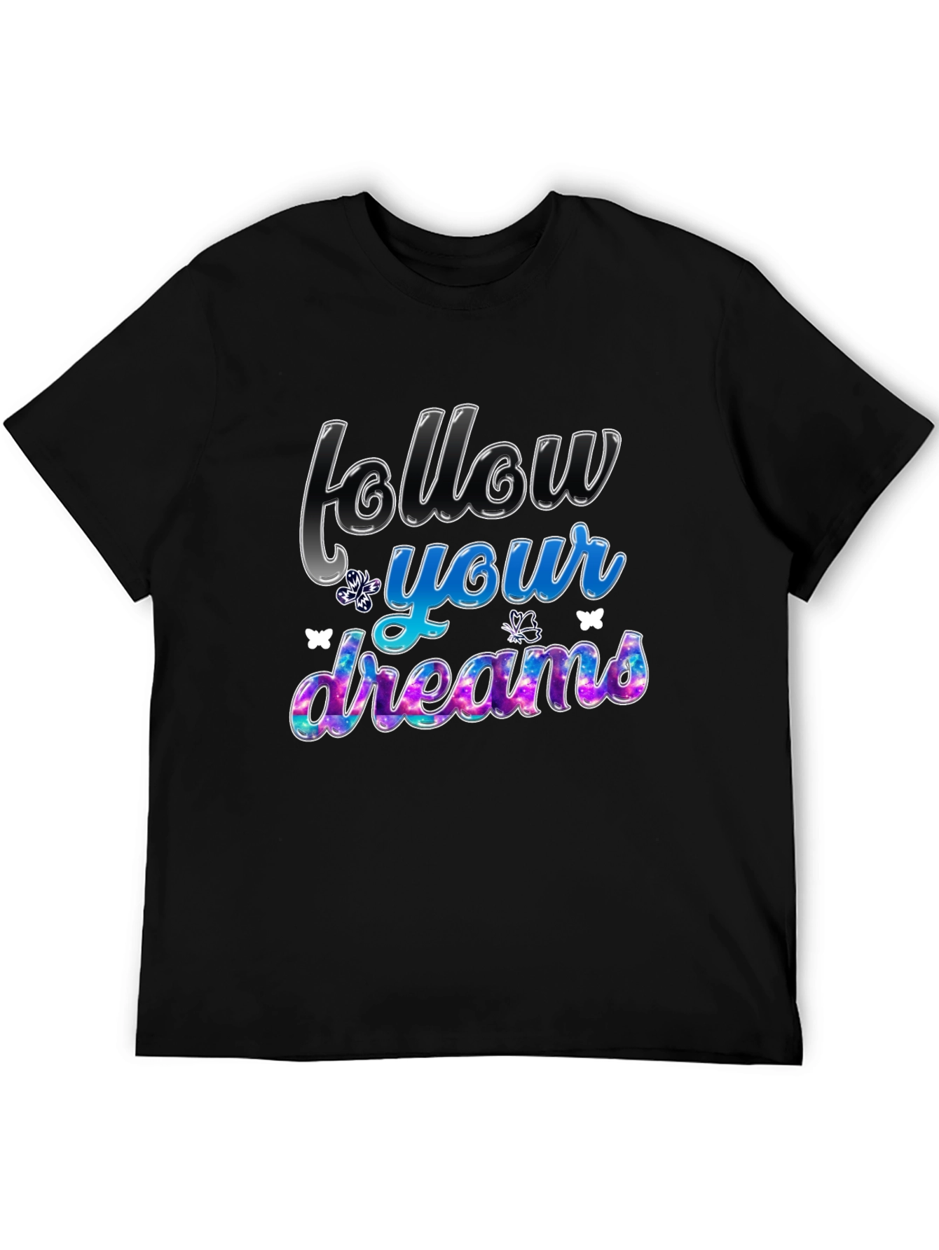 Follow Your Dreams Graphic Tee - Black