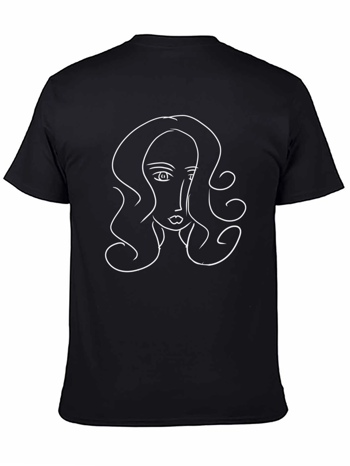 Abstract Woman Face Tee - Stylish Graphic T-Shirt