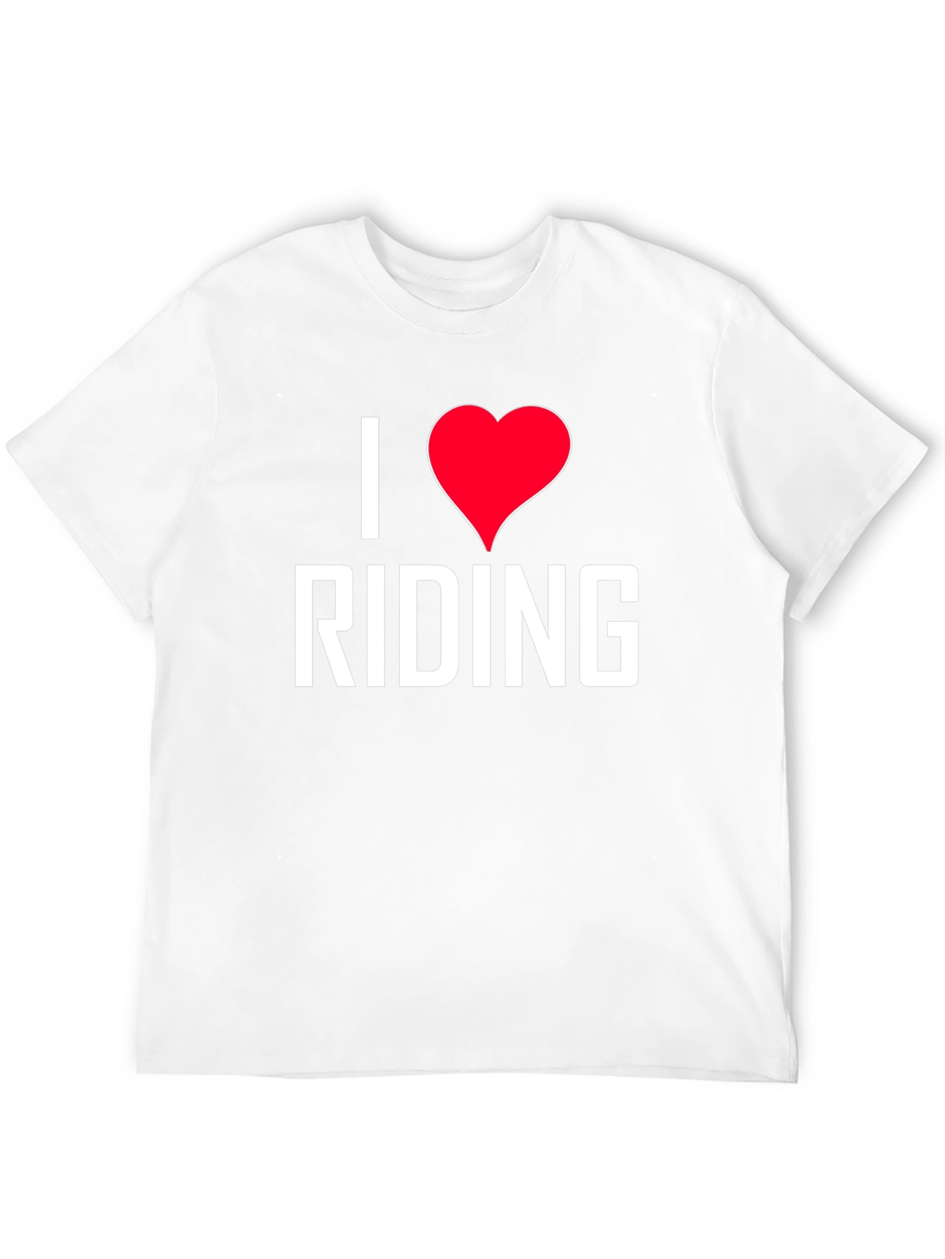 I Love Riding Graphic Tee - Black Cotton Shirt
