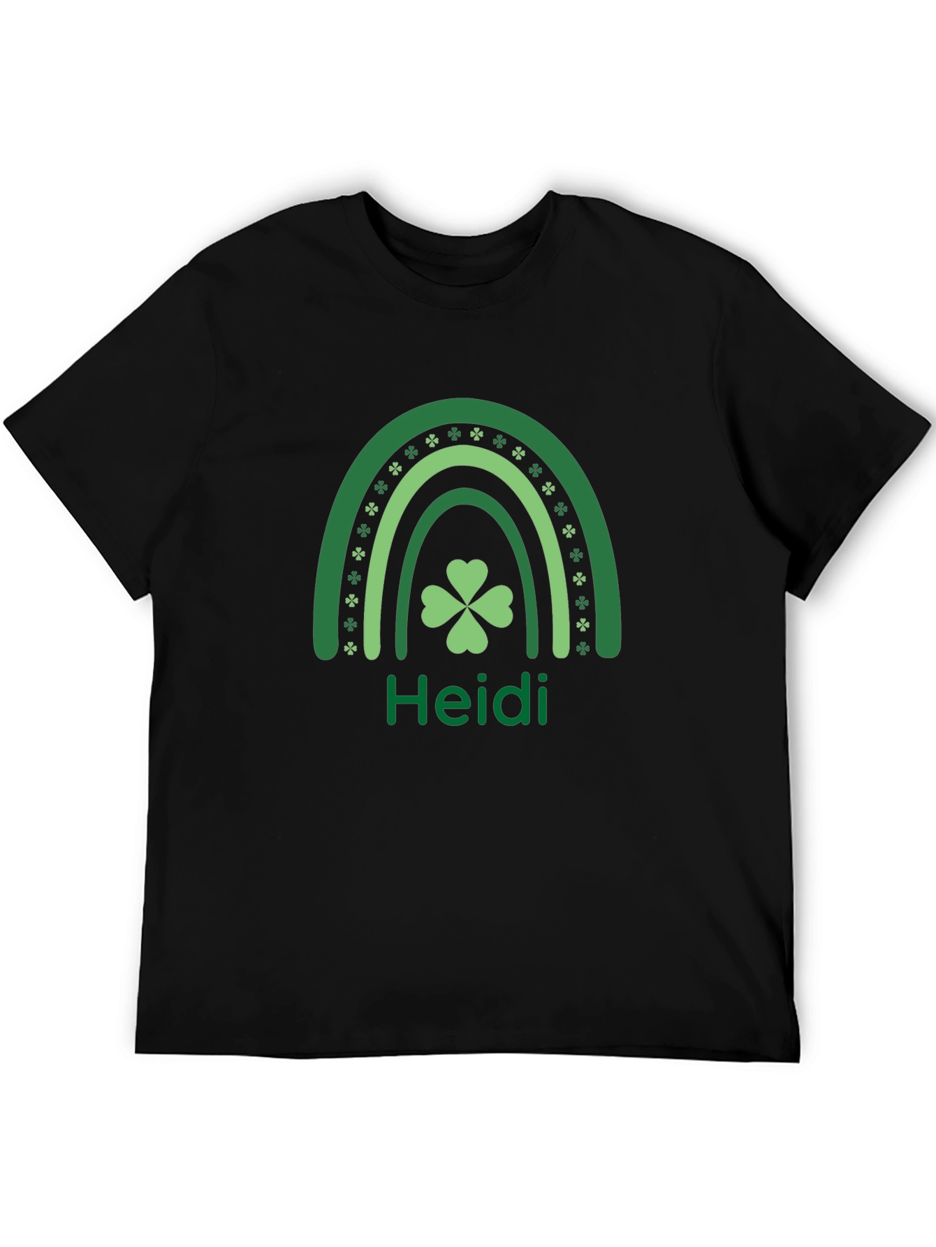St. Patricks Day Heidi Rainbow Shamrock T-Shirt