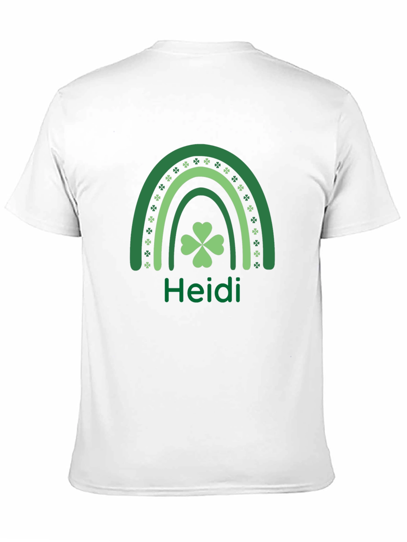 St. Patricks Day Heidi Rainbow Shamrock T-Shirt