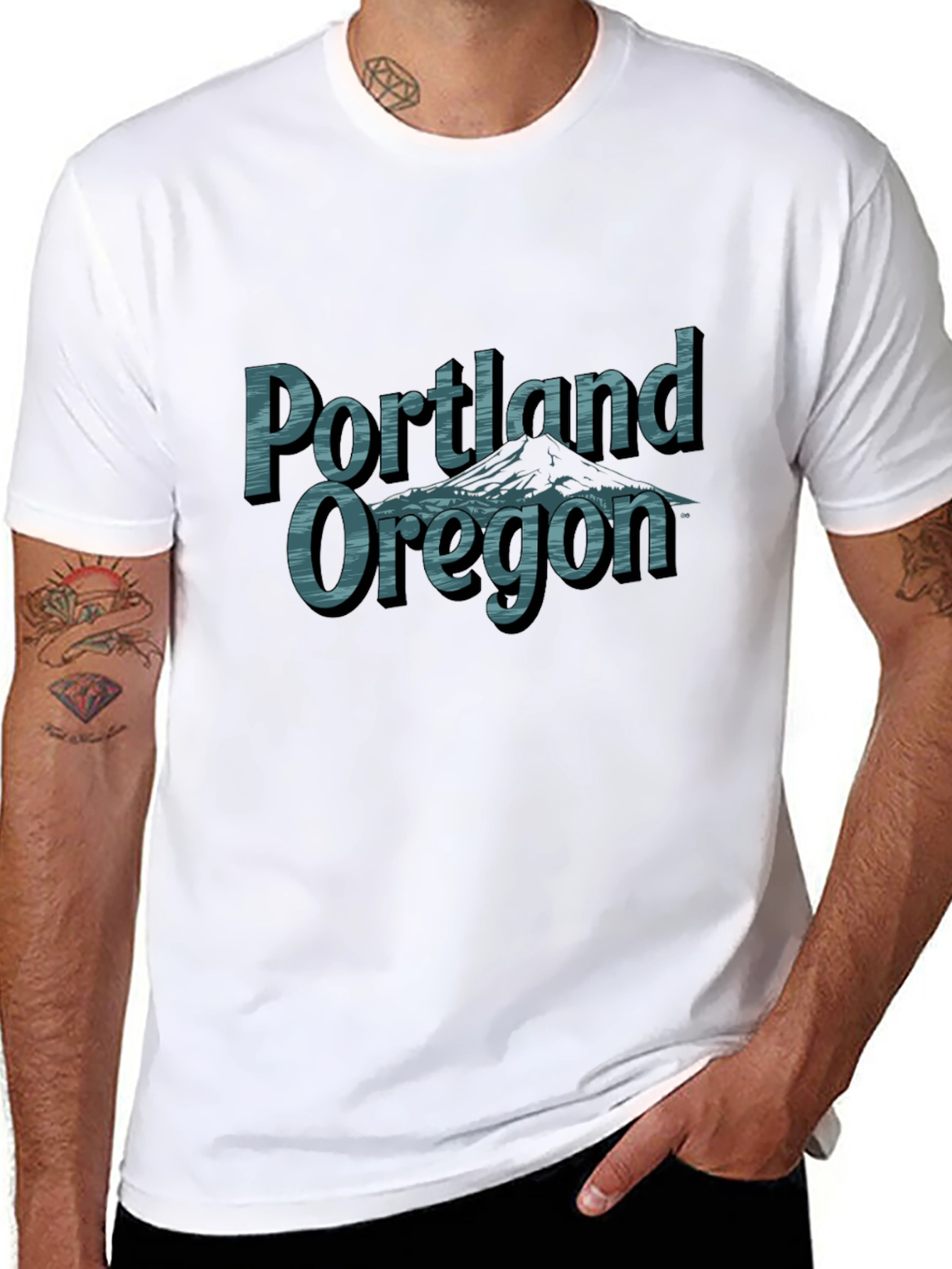 Portland Oregon Tee - Mountain Graphic T-Shirt