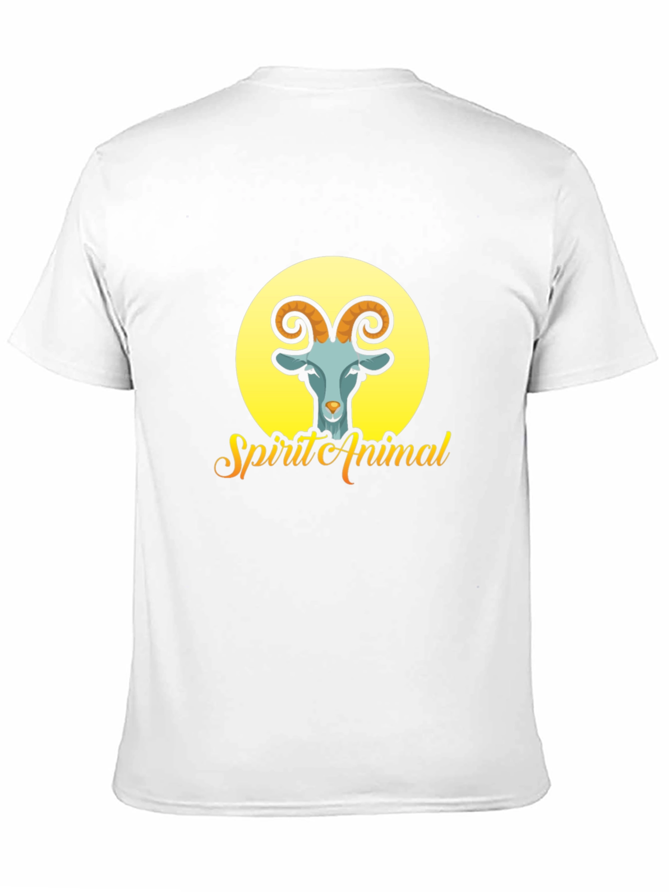 Spirit Animal Goat Graphic T-Shirt - Black