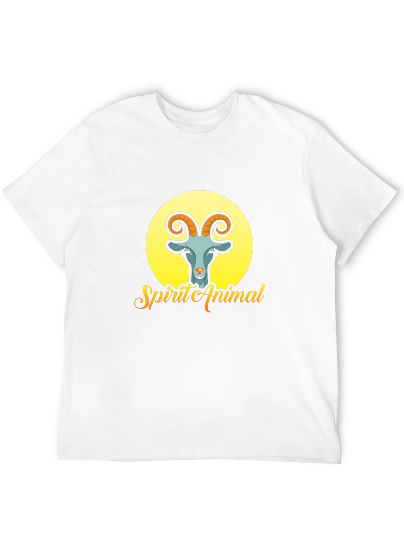Spirit Animal Goat Graphic T-Shirt - Black