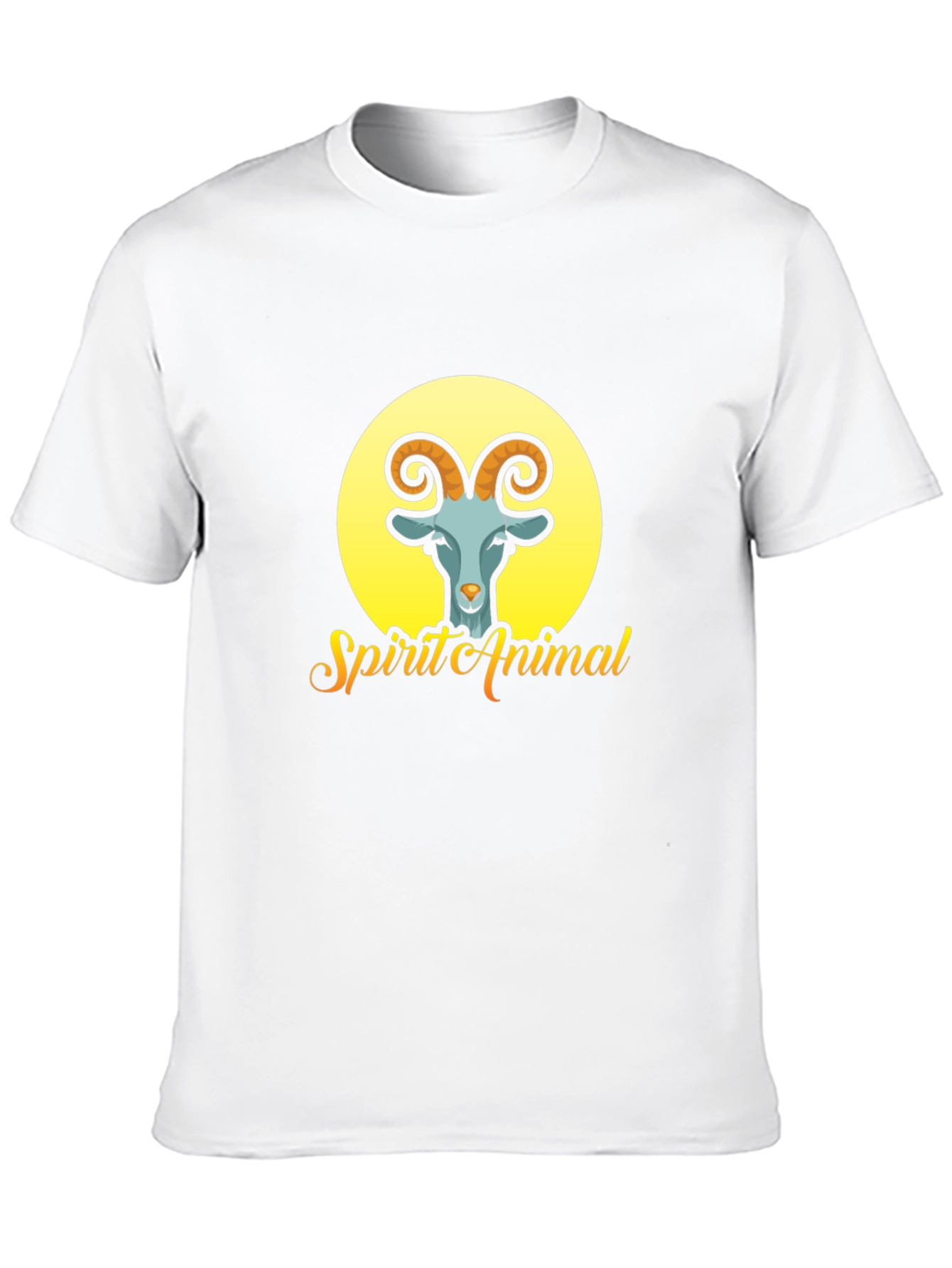 Spirit Animal Goat Graphic T-Shirt - Black