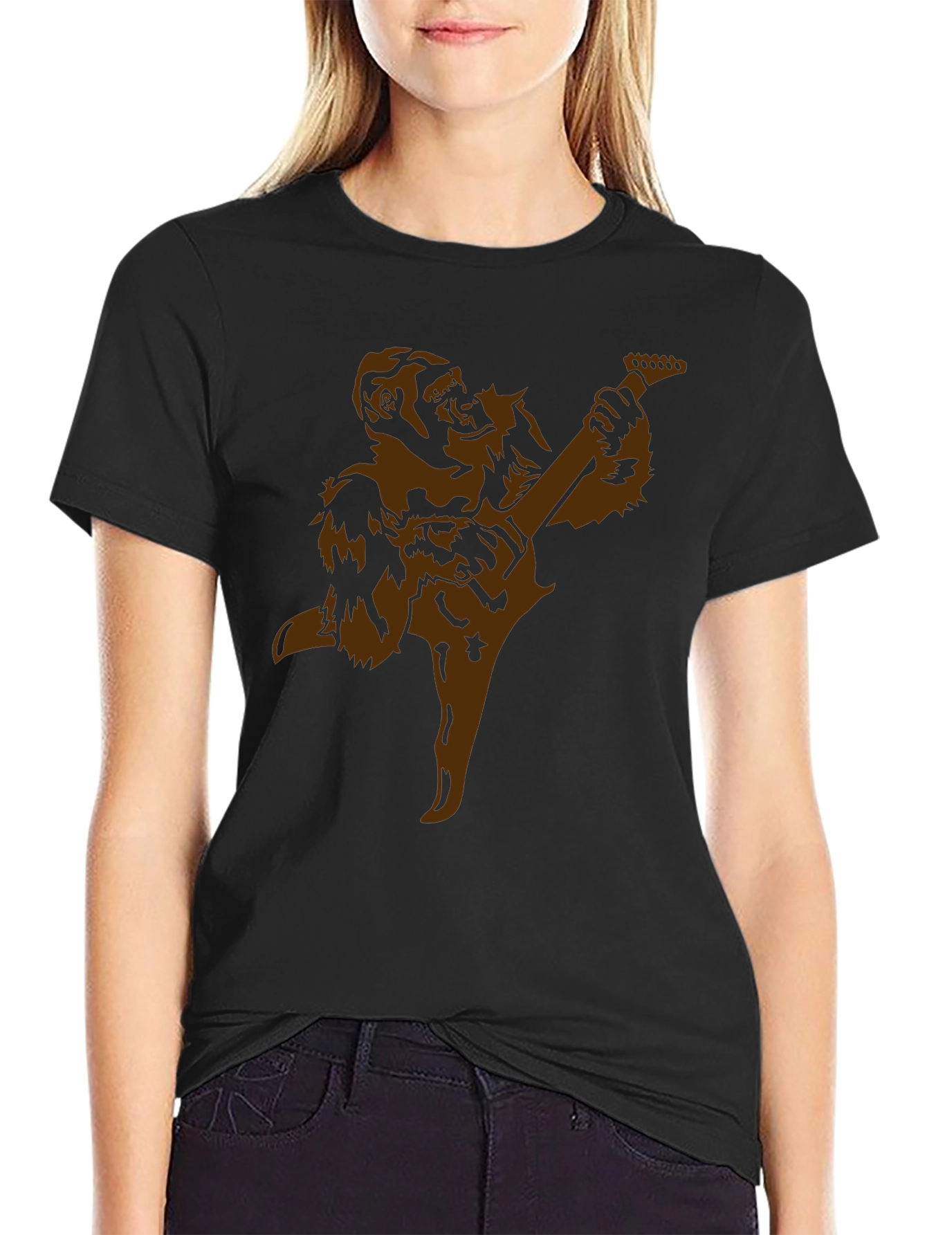 Gorilla Guitarist Graphic T-Shirt