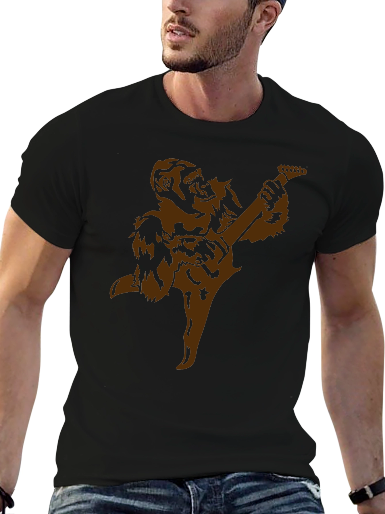 Gorilla Guitarist Graphic T-Shirt