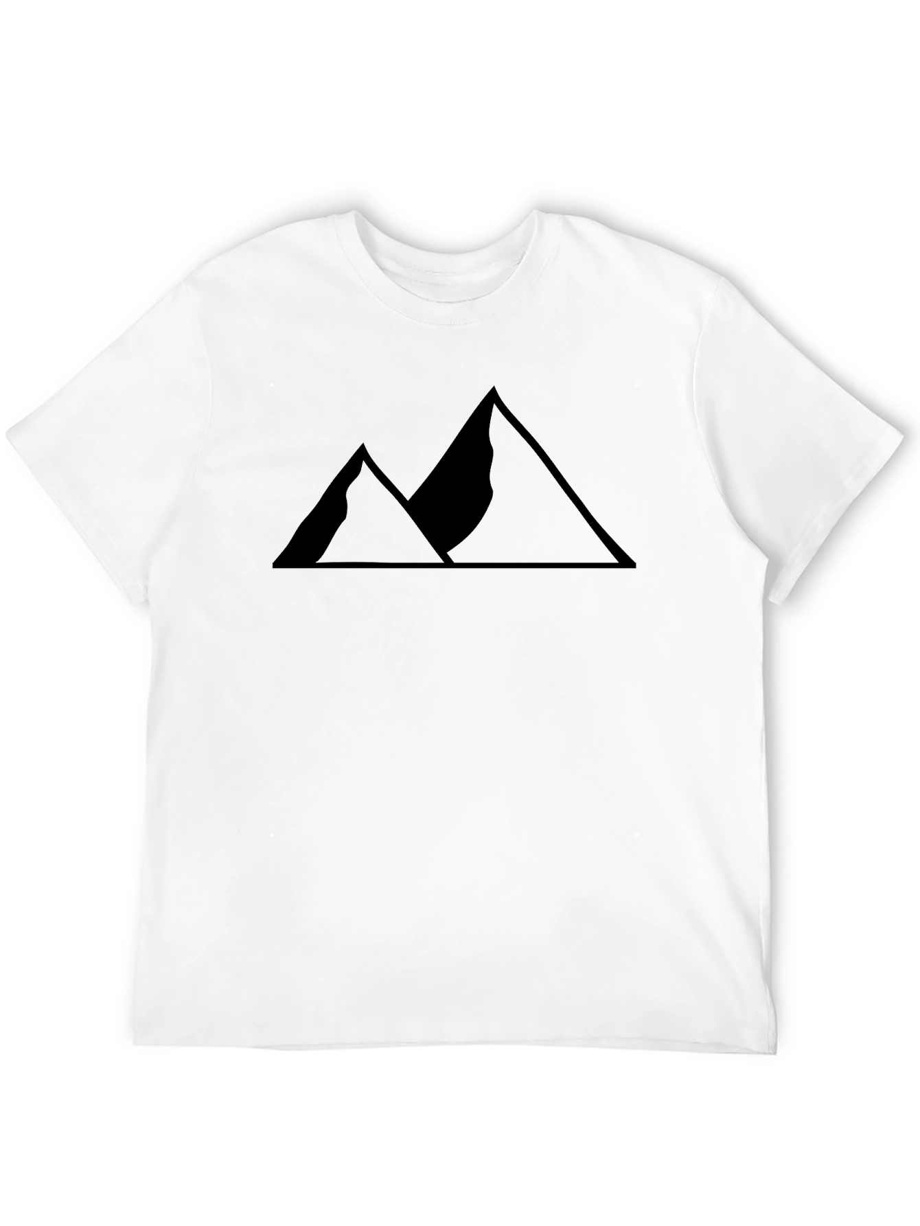 Mens Black Mountain Graphic Tee - Adventure Style