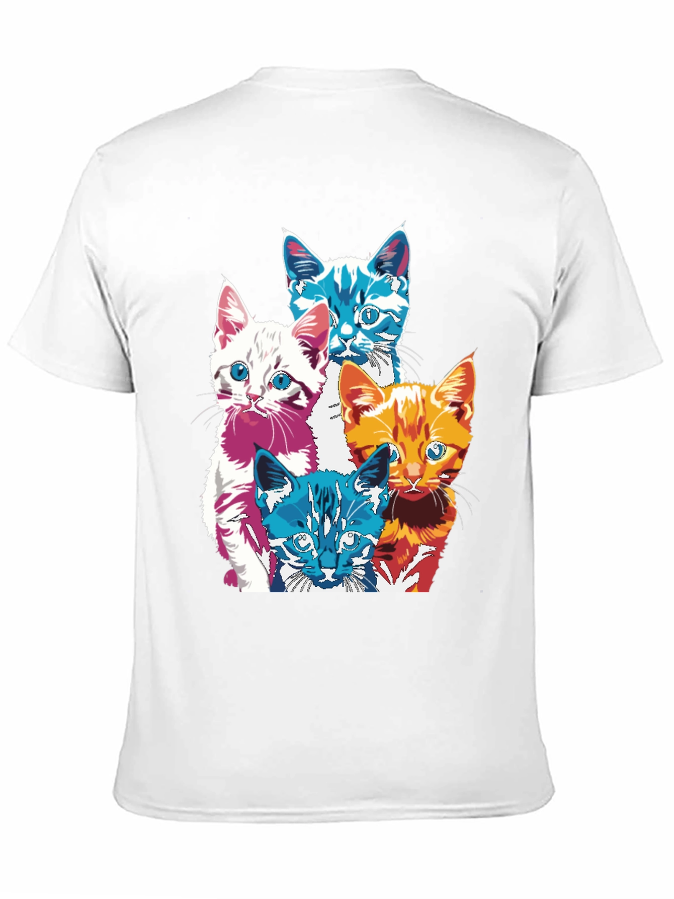 Pop Art Cats T-Shirt - Unique Graphic Tee