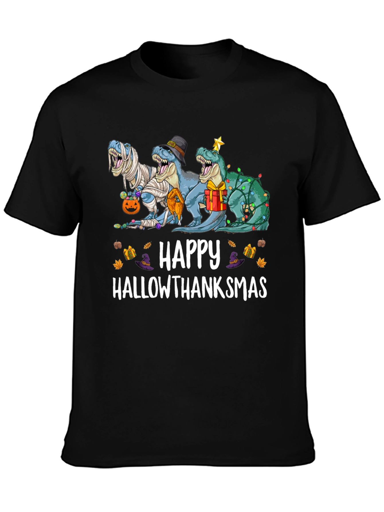 Funny Holiday T-Rex T-Shirt