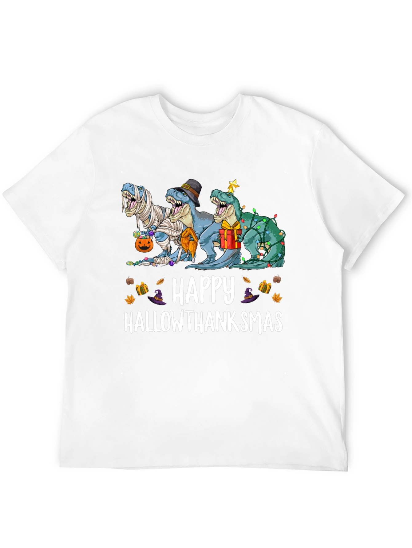 Funny Holiday T-Rex T-Shirt