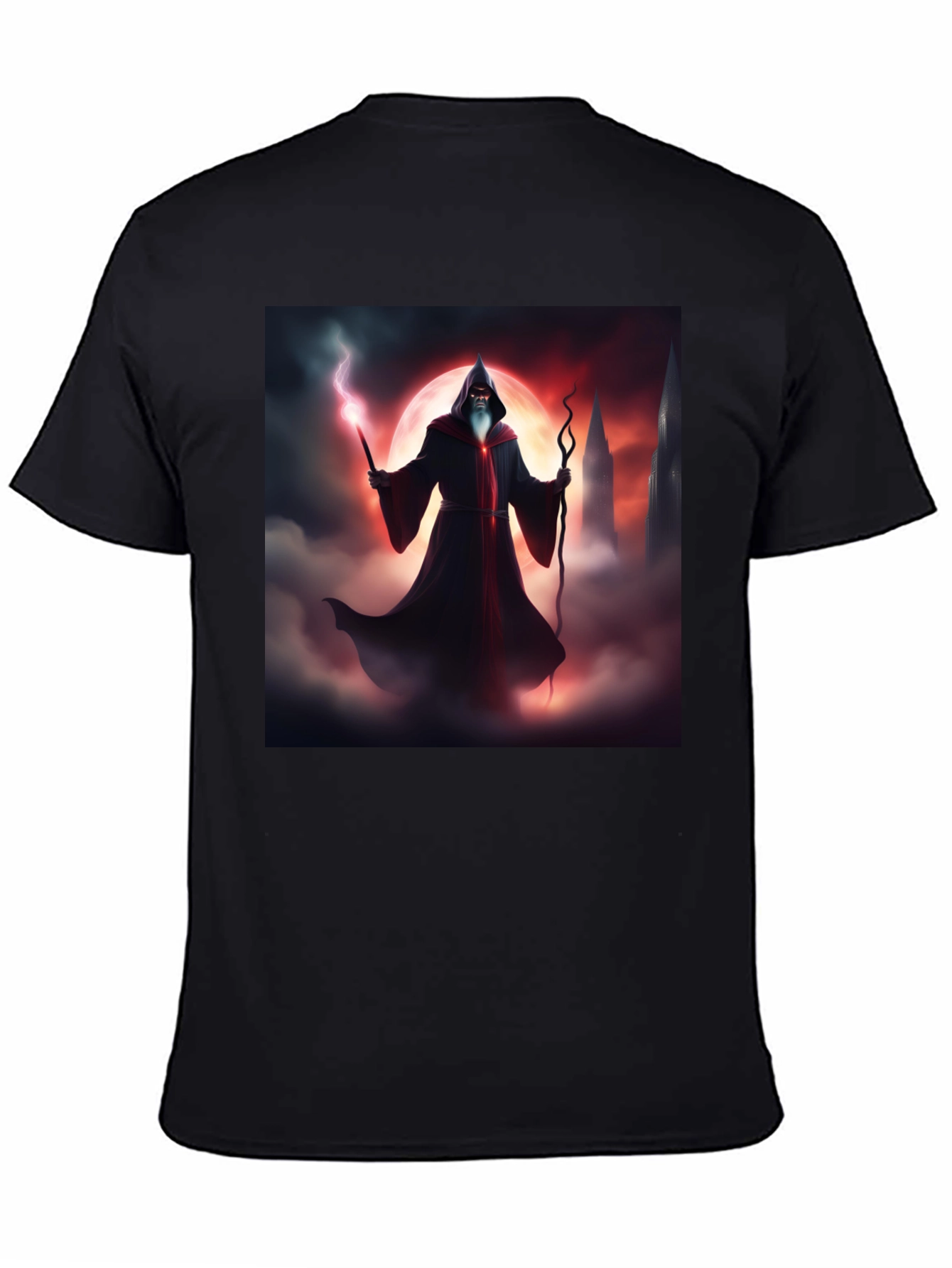 Wizard Graphic Black T-Shirt
