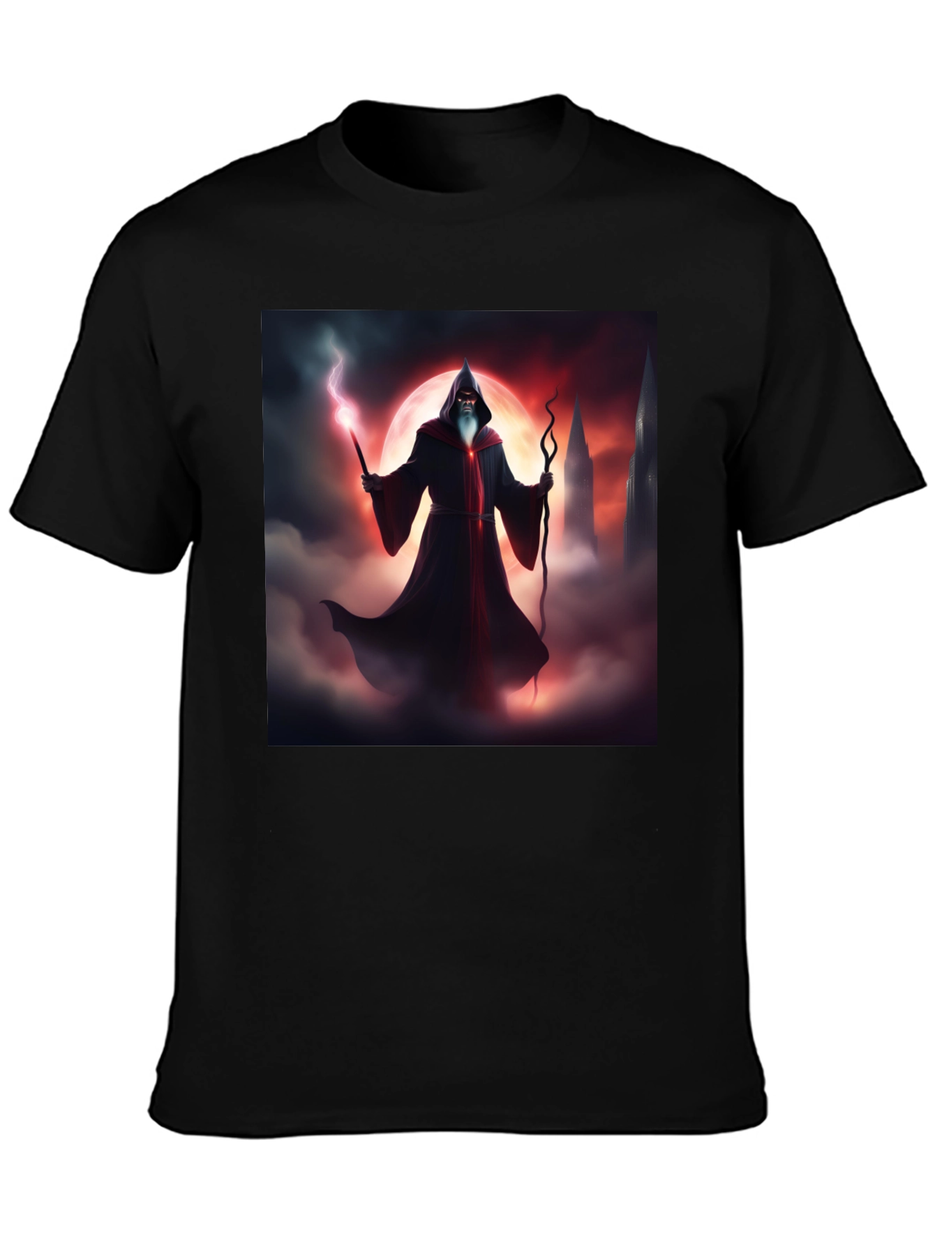 Wizard Graphic Black T-Shirt