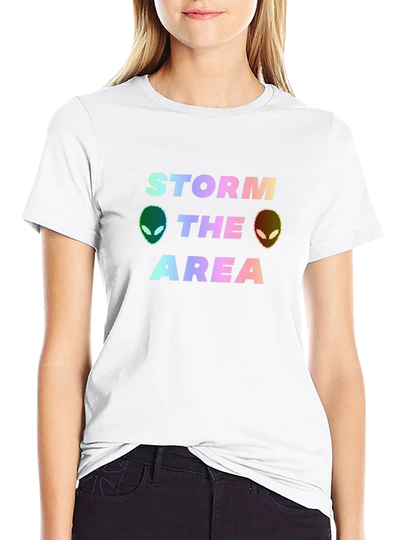 Storm The Area Alien Graphic Tee