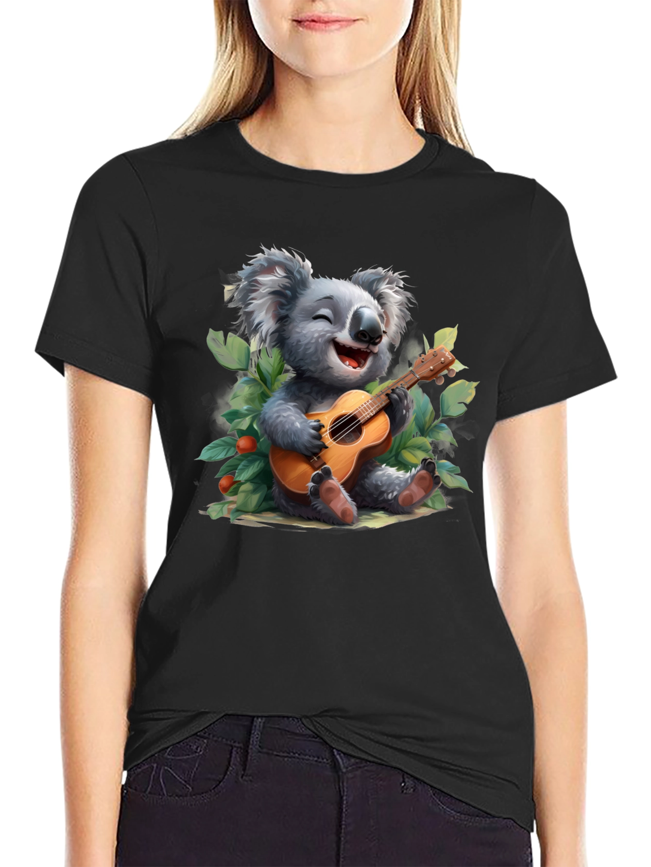 Koala Guitarist Graphic T-Shirt