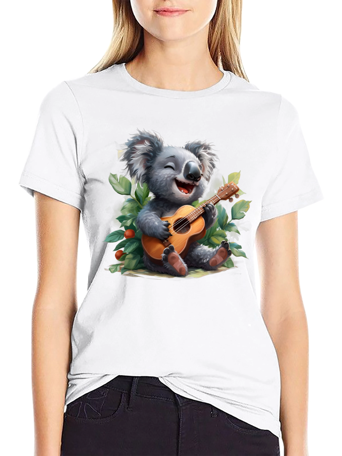 Koala Guitarist Graphic T-Shirt