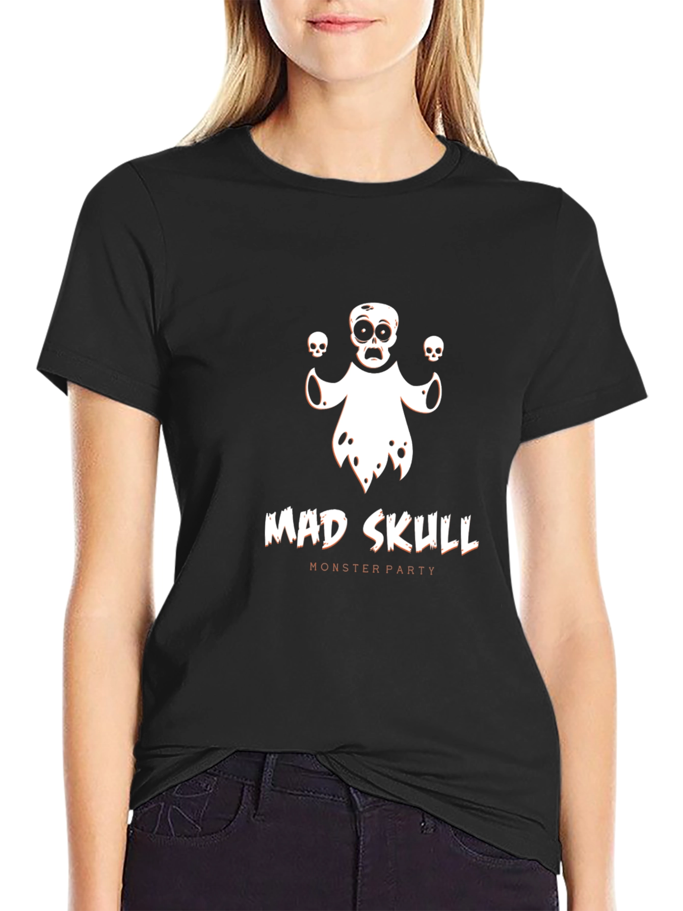 Mad Skull Monster Party Graphic T-Shirt
