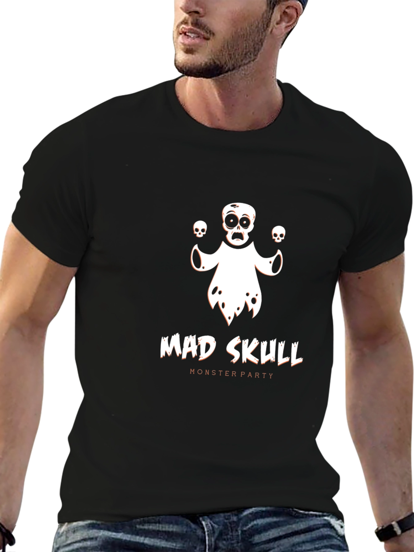 Mad Skull Monster Party Graphic T-Shirt